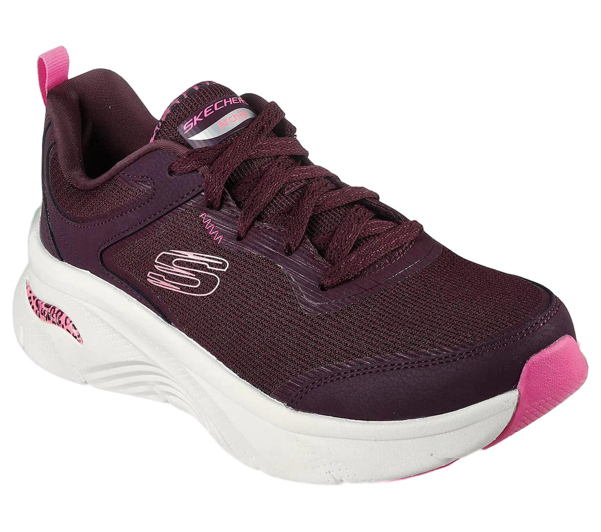 Bordeaux snörskor med Arch Fit från Skechers