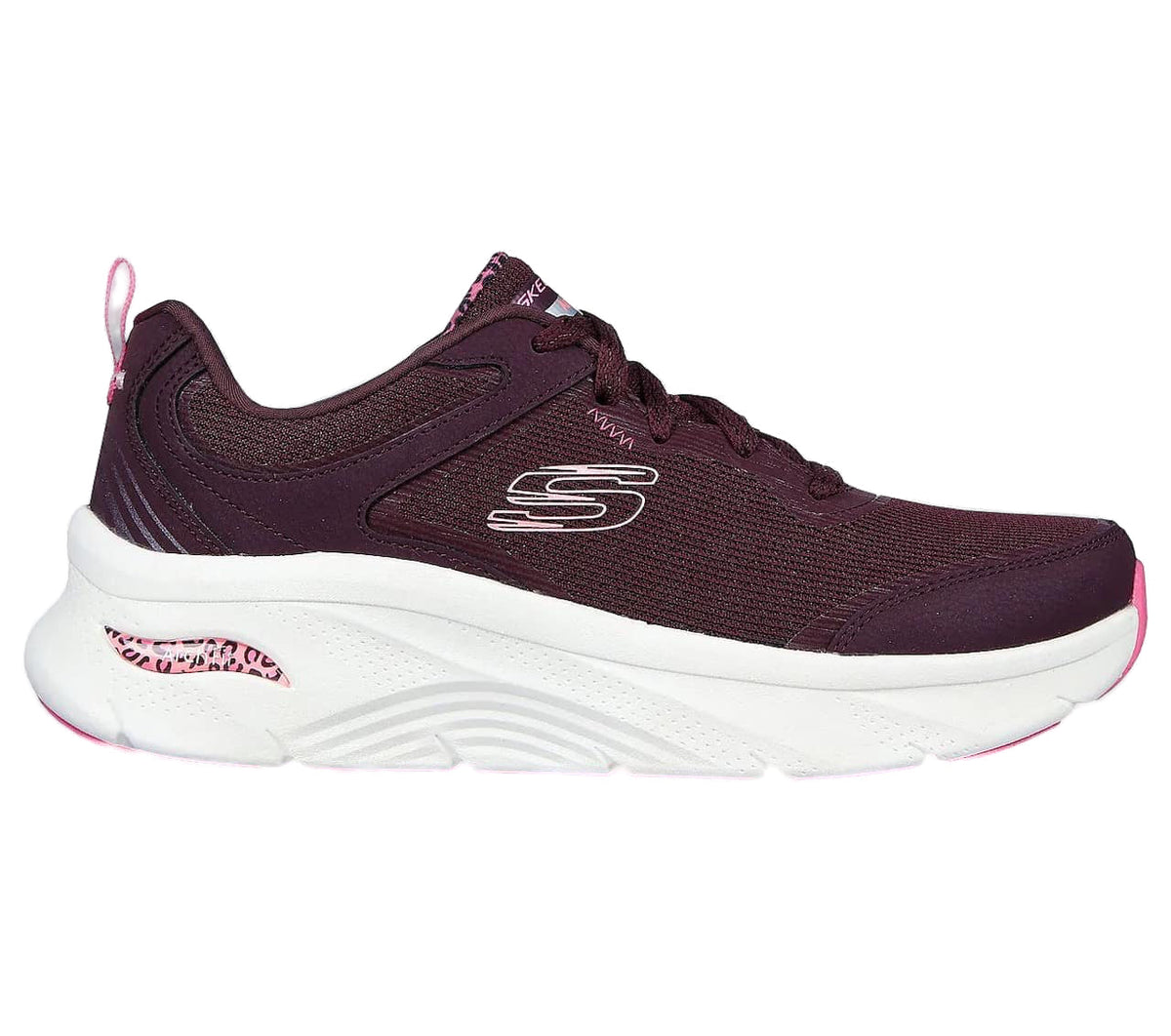 Bordeaux snörskor med Arch Fit från Skechers