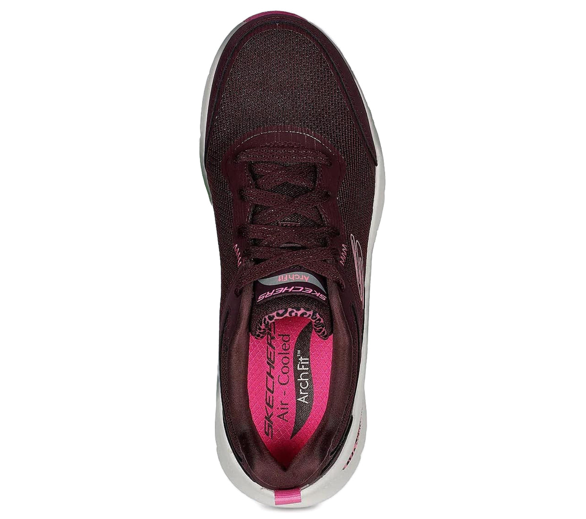 Bordeaux snörskor med Arch Fit från Skechers