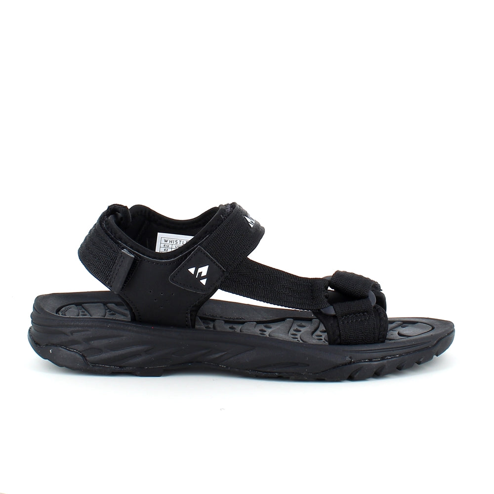 Svart sportig sandal från Whistler med tre justerbara remmar