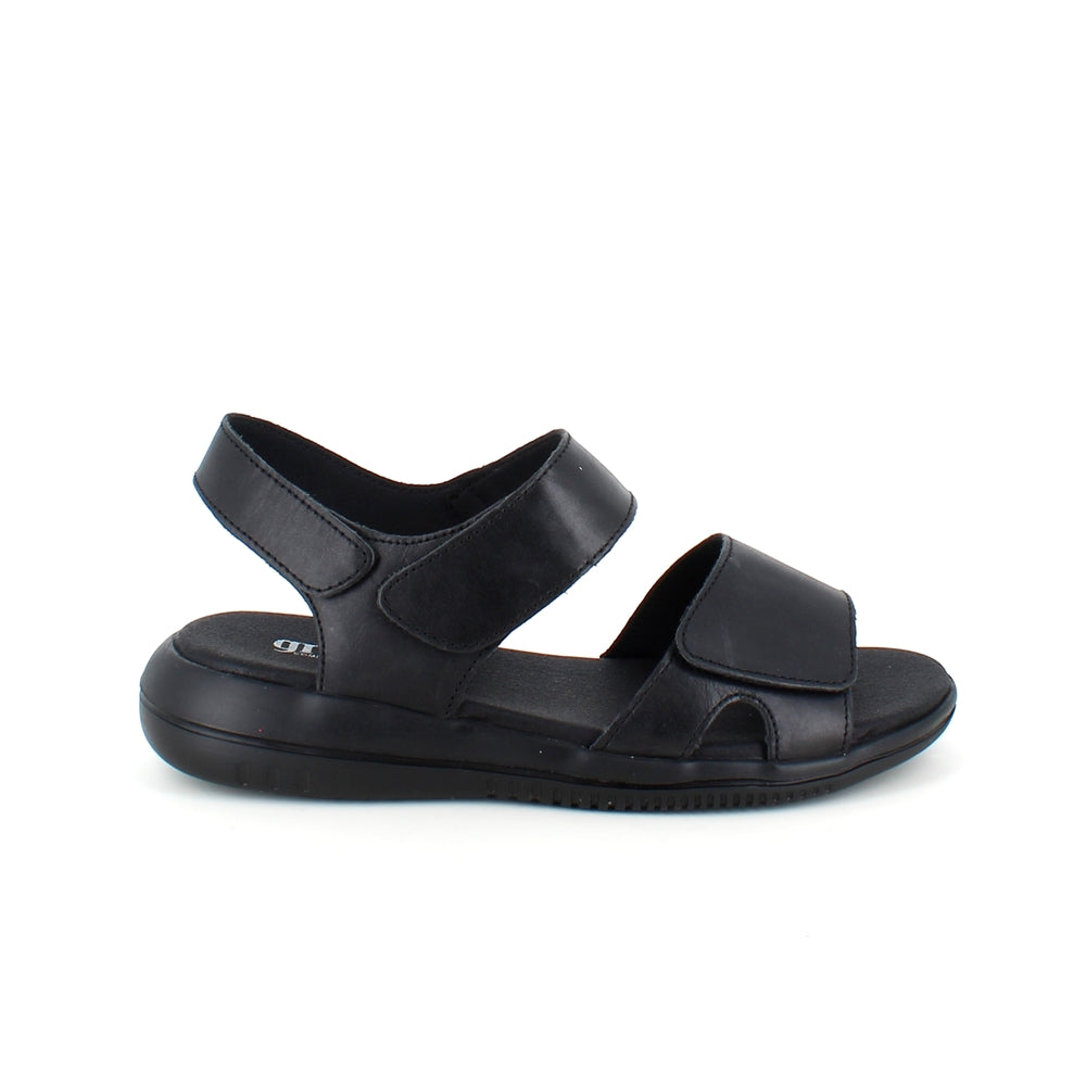 Svart lädersandal från Green Comfort