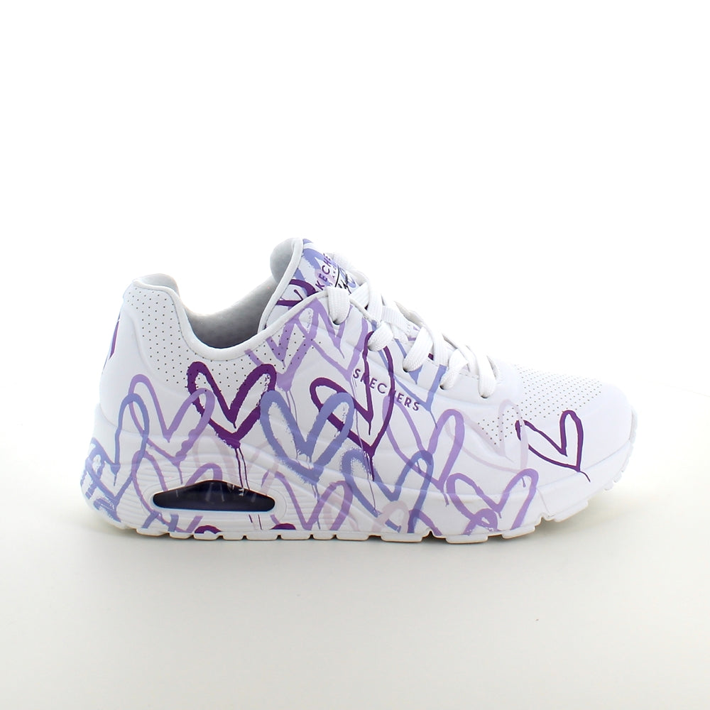 Lila hjärtskor från Skechers