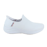 Vita slip-in-skor i läder från Skechers