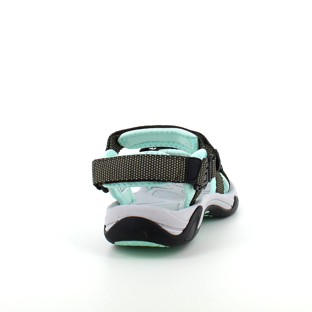 Turkos CMP sportsandal med ränder — bred passform