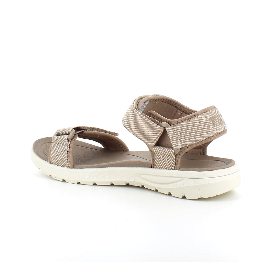 Sandfärgad lätt sandal med breda remmar