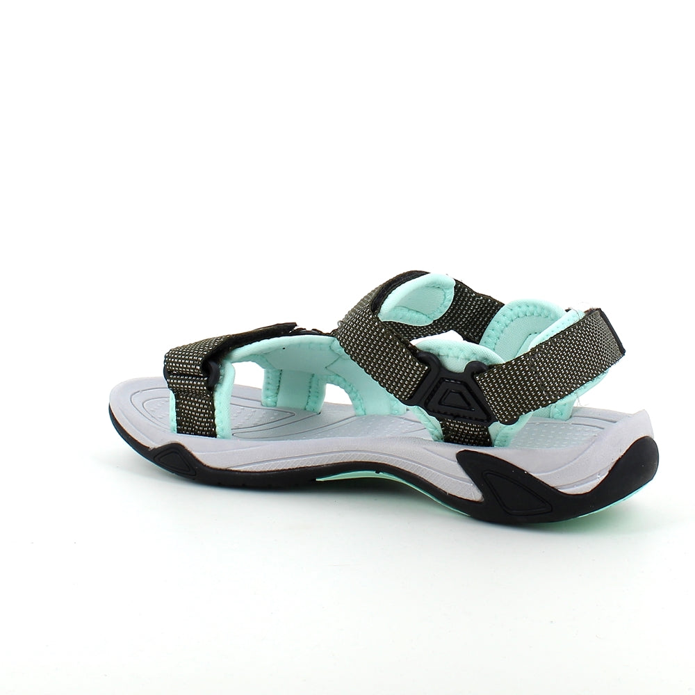 Turkos CMP sportsandal med ränder — bred passform