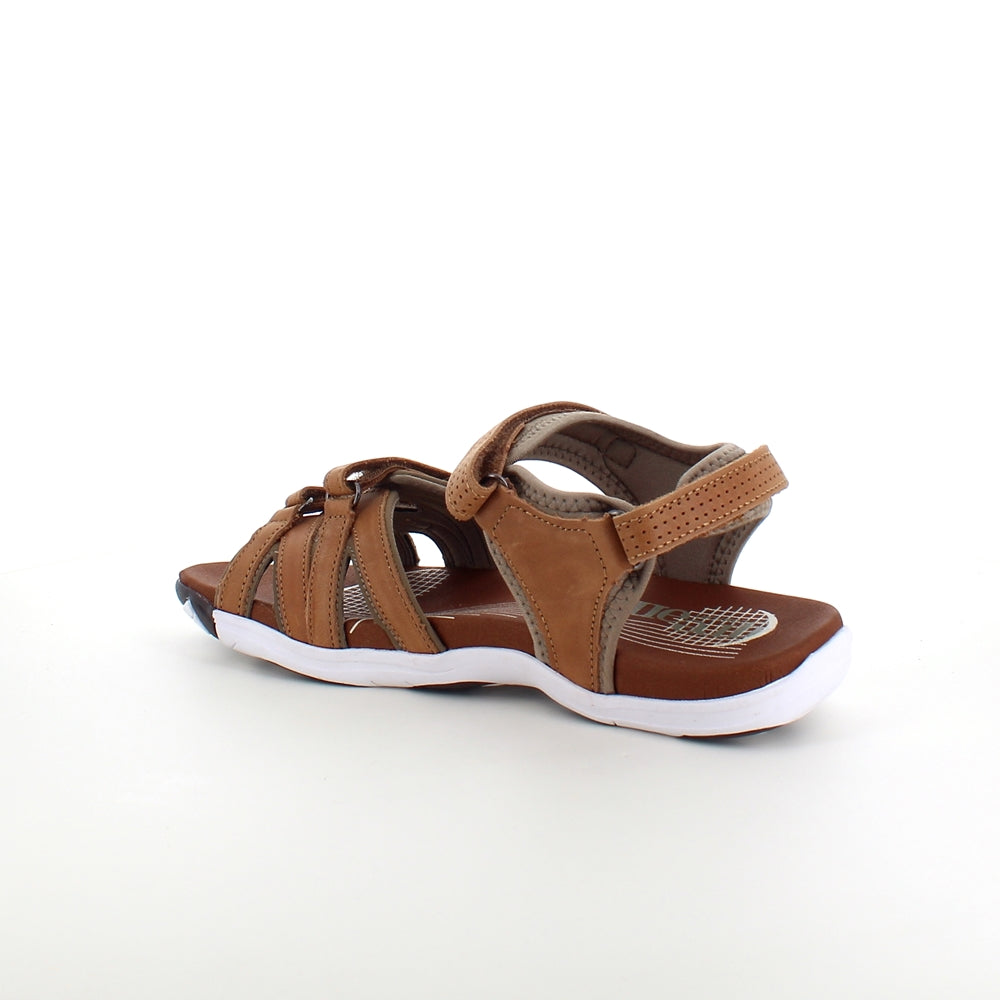 Brun sandal från Green Comfort med fyra justerbara remmar