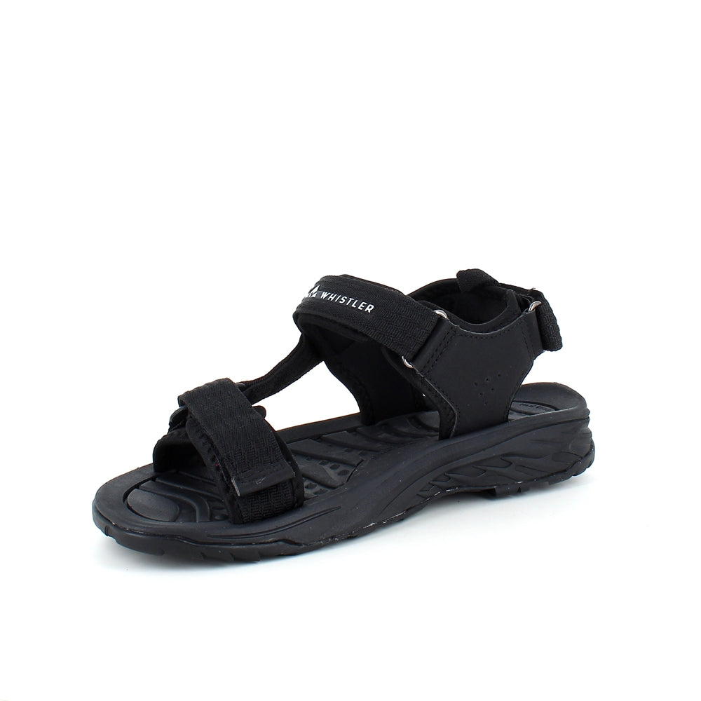 Svart sportig sandal från Whistler med tre justerbara remmar