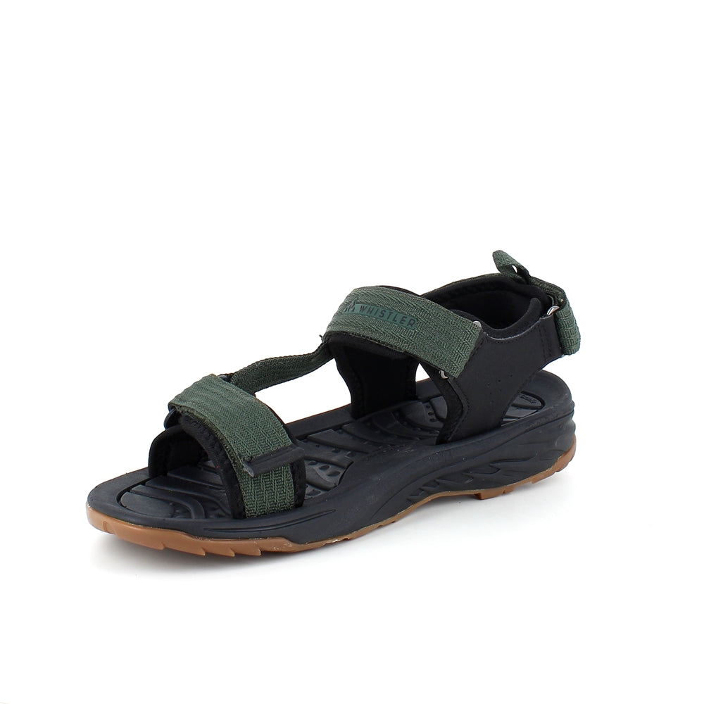 Grön sportig sandal från Whistler med tre justerbara remmar