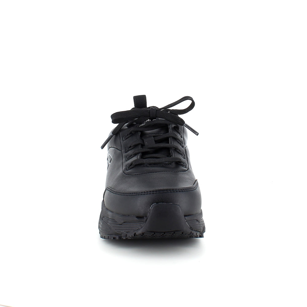 Skechers Work i svart läder med Max Cushioning-sulor