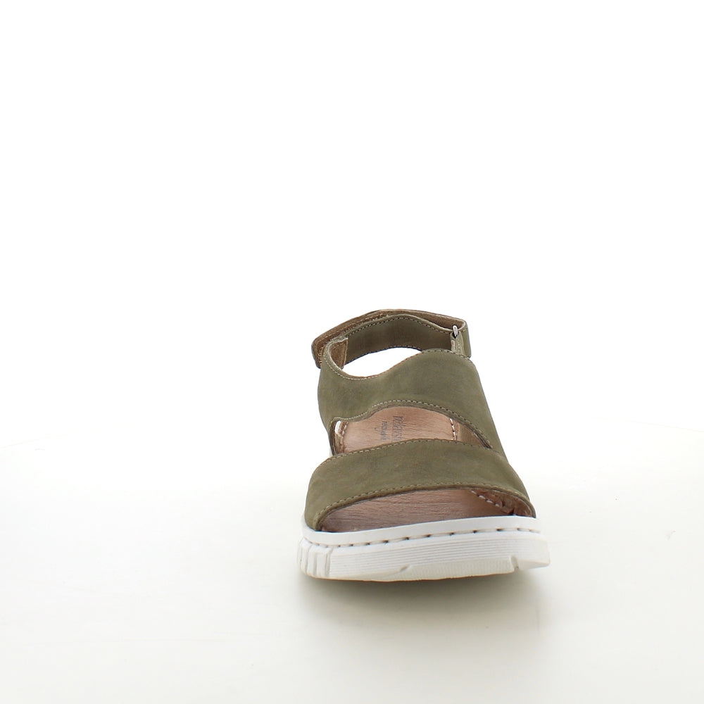 Mjuk grön skinnsandal från Relaxshoe