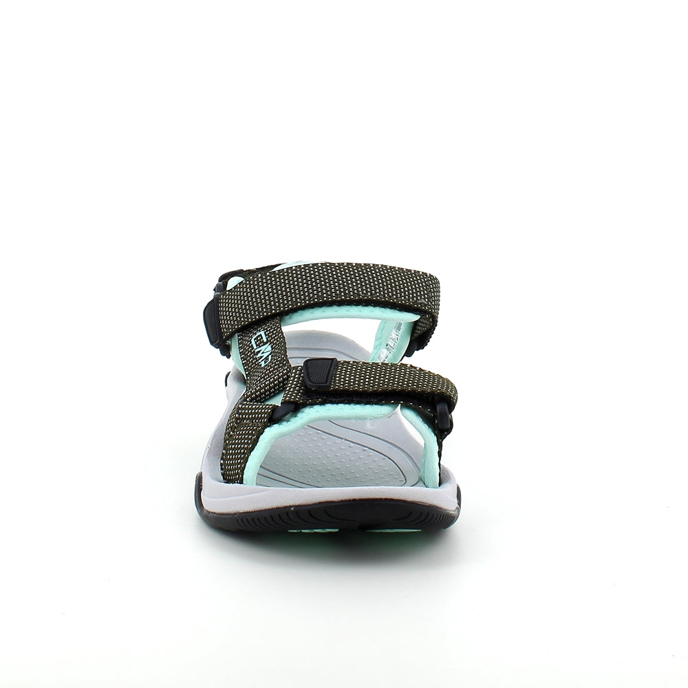 Turkos CMP sportsandal med ränder — bred passform