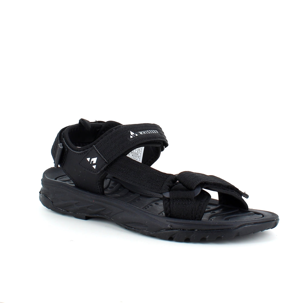 Svart sportig sandal från Whistler med tre justerbara remmar