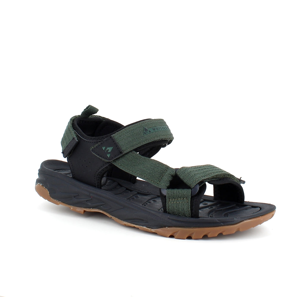 Grön sportig sandal från Whistler med tre justerbara remmar