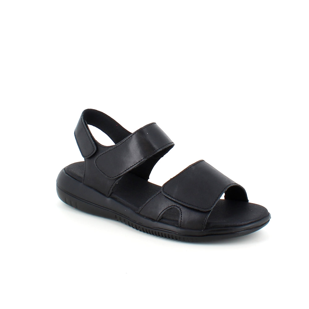 Svart lädersandal från Green Comfort