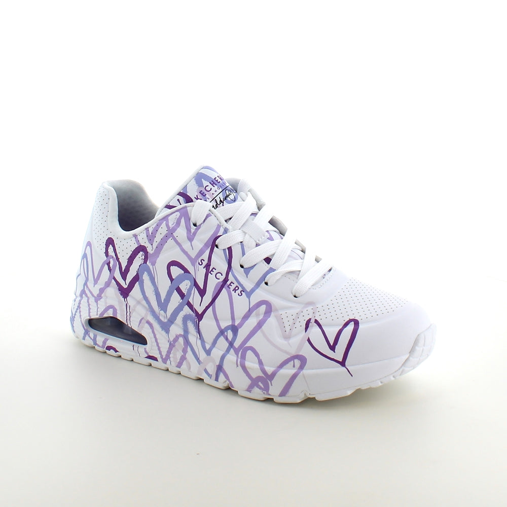 Lila hjärtskor från Skechers
