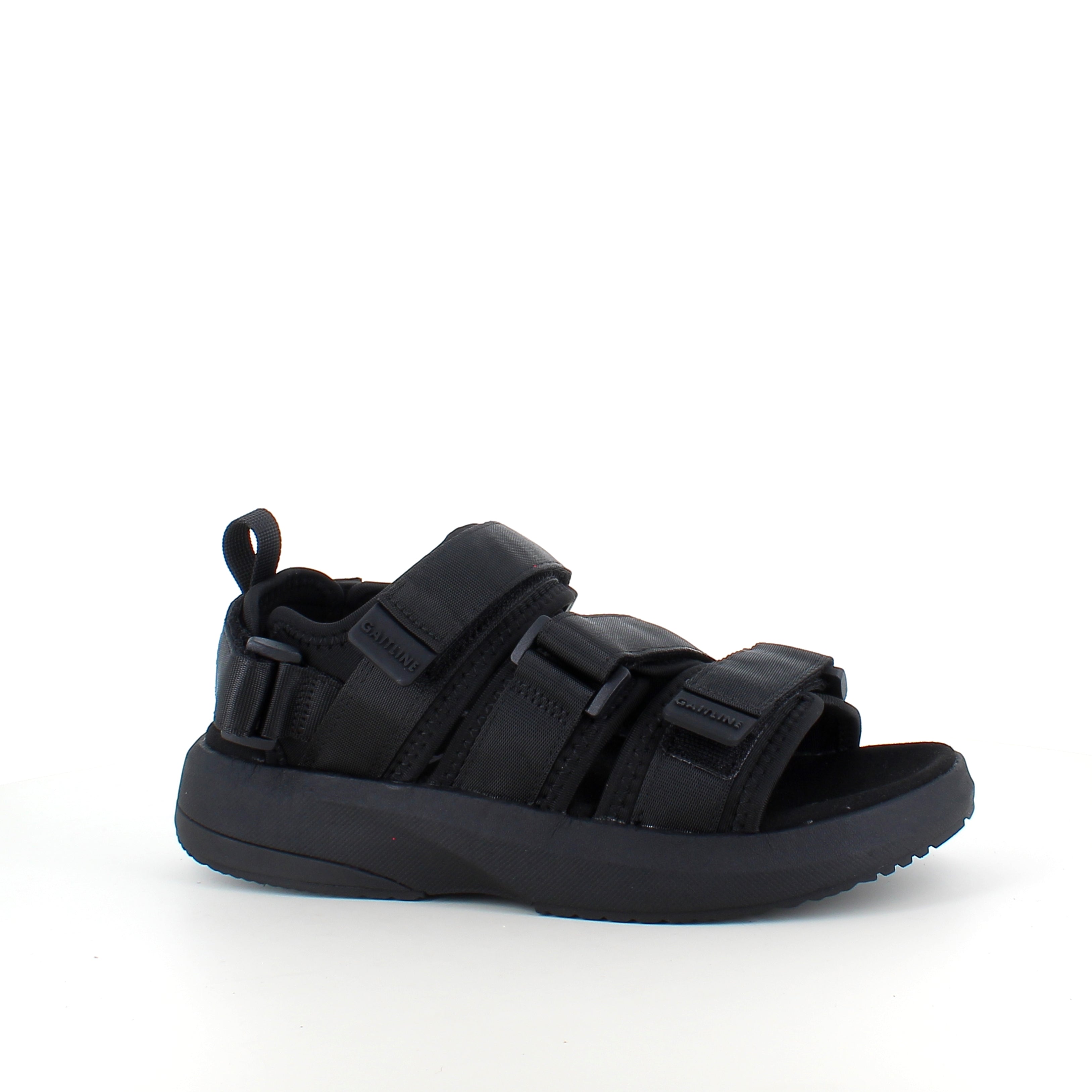 Gaitline Flow SP sandal – svart sandal med svankstöd & IGNITE skum