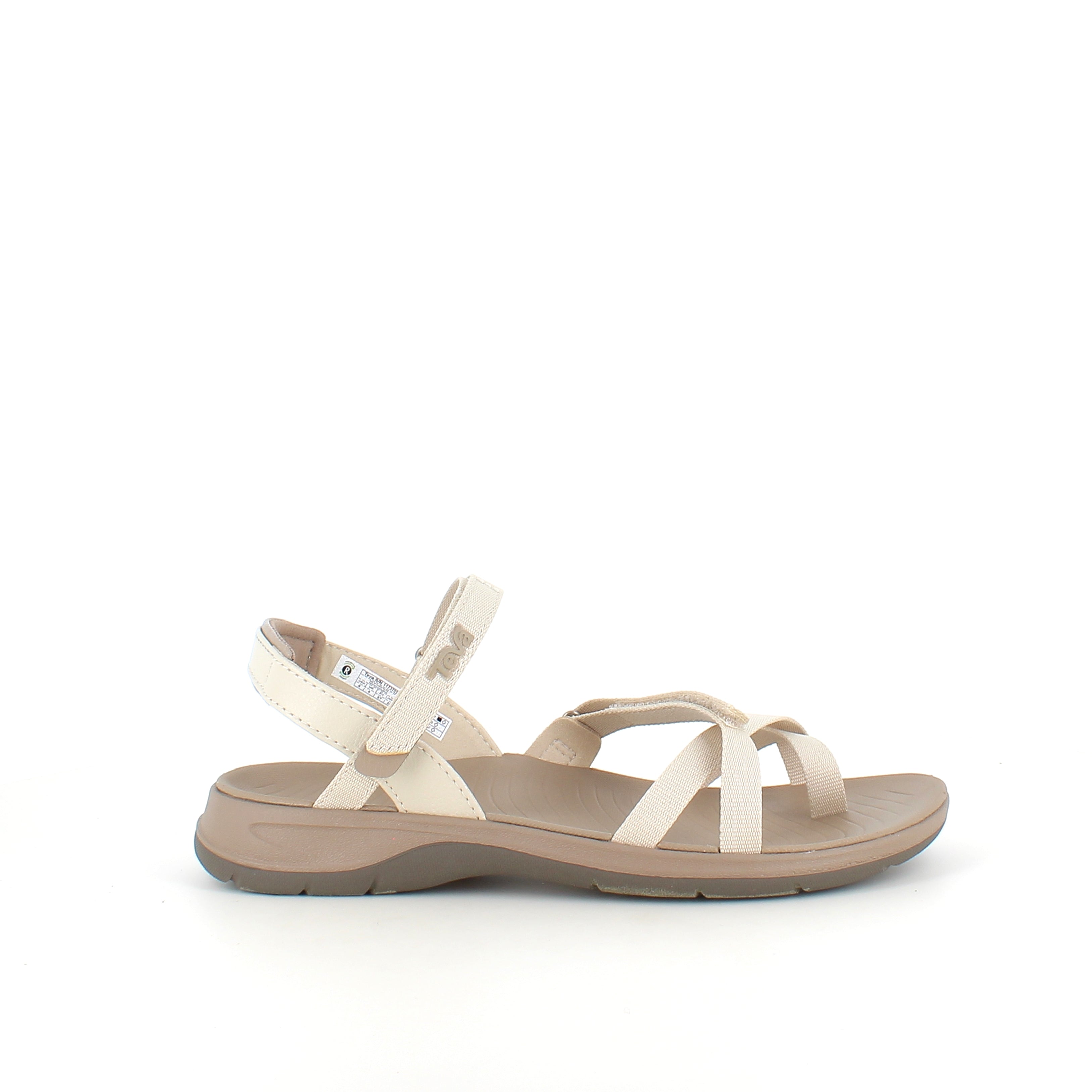 Beige Teva Tirra sandal med hålfotsstöd och lätt stötdämpning