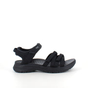 Svart Teva-sandal med hålfotsstöd och extra komfort