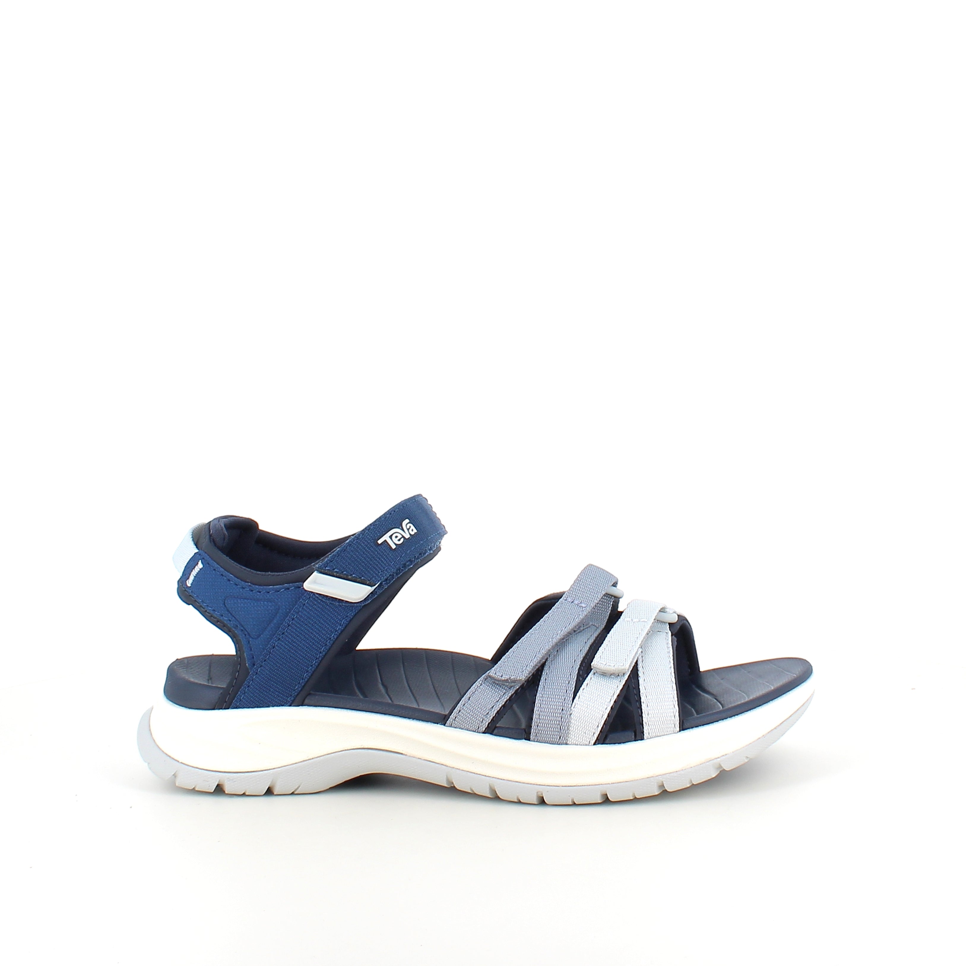 Blå Teva-sandal med hålfotsstöd och extra komfort