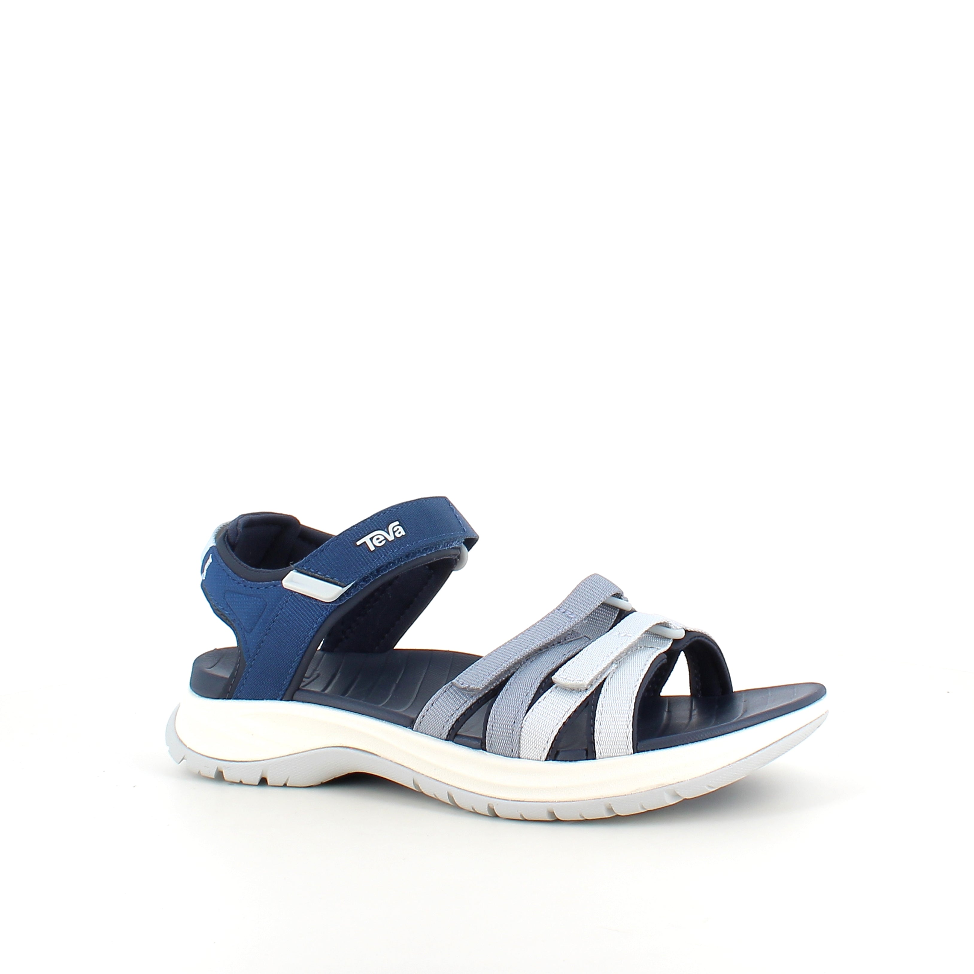 Blå Teva-sandal med hålfotsstöd och extra komfort