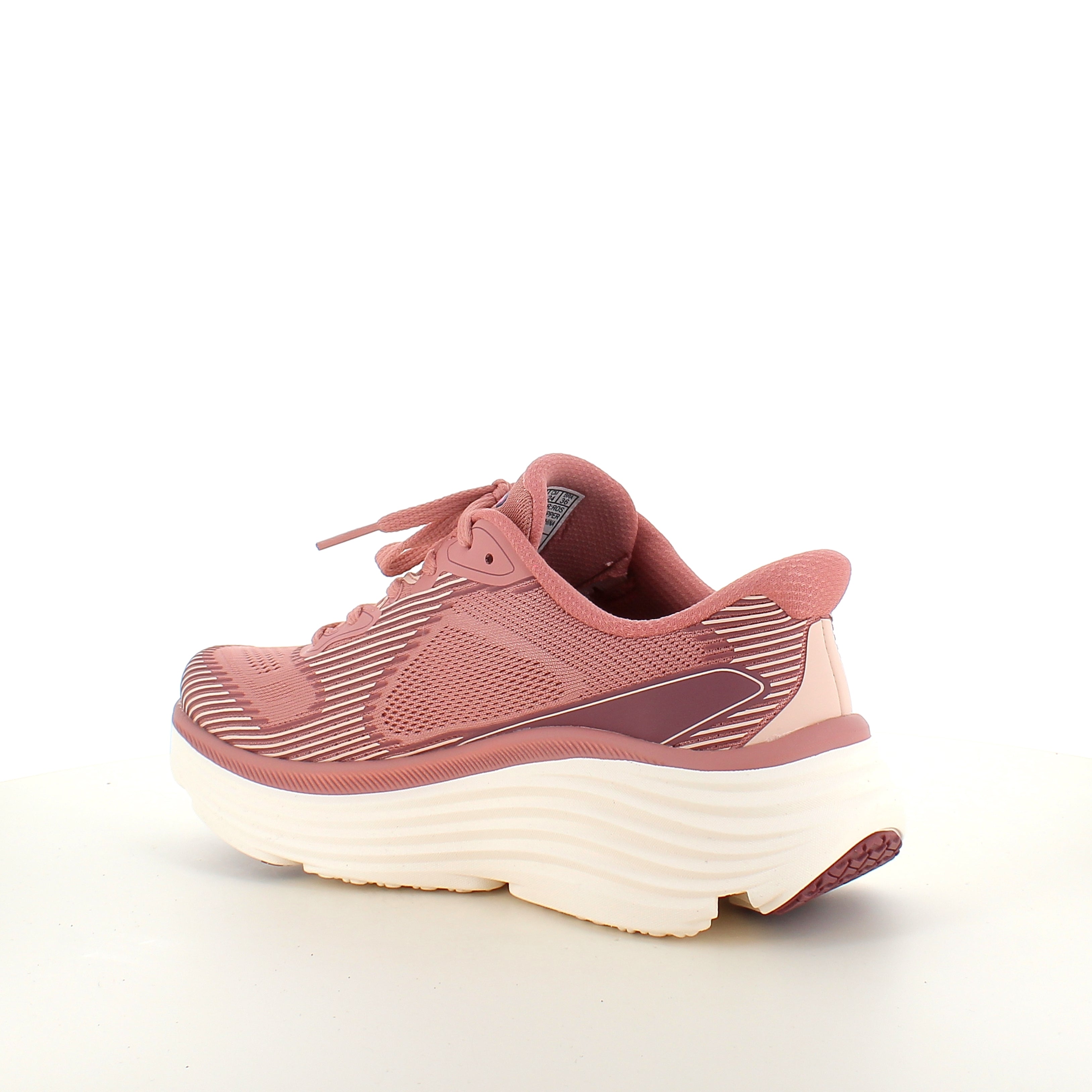 Skechers Max Cushioning Rosa slip-on sneaker med maximal stötdämpning