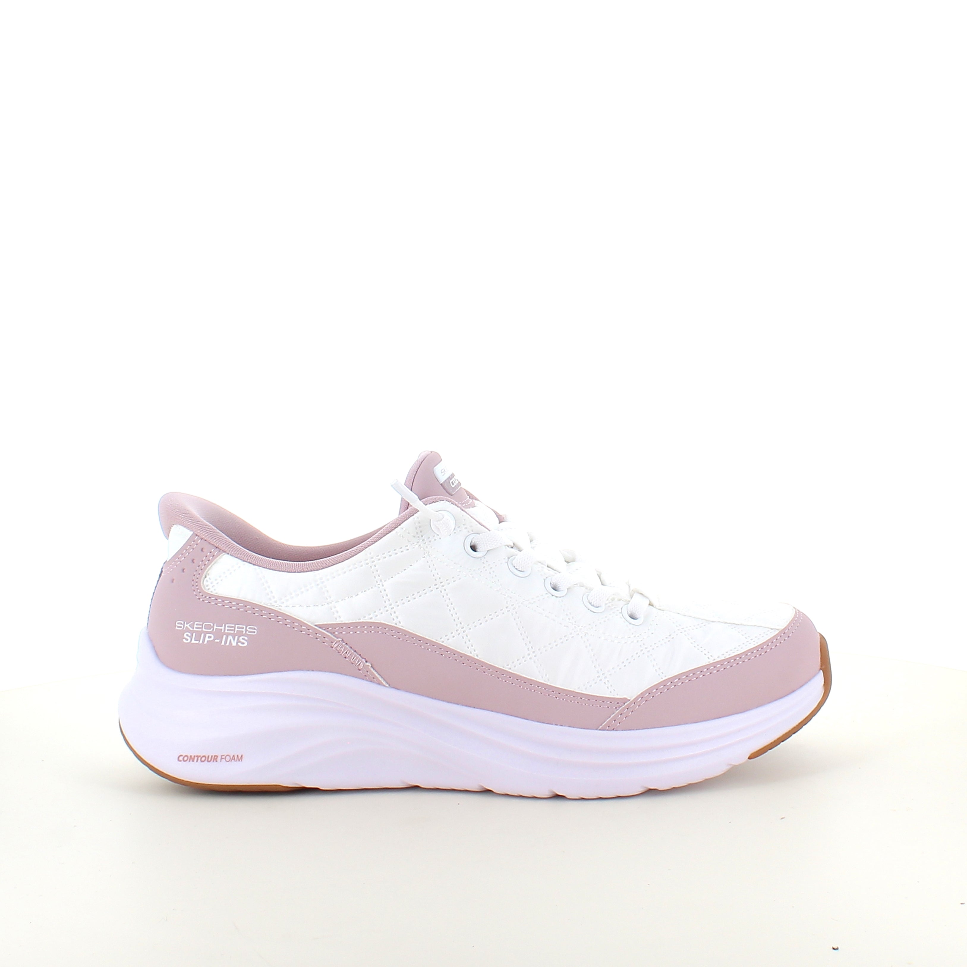 Skechers Slip-ins Contour Foam Cozy Fit – vit/lavendel