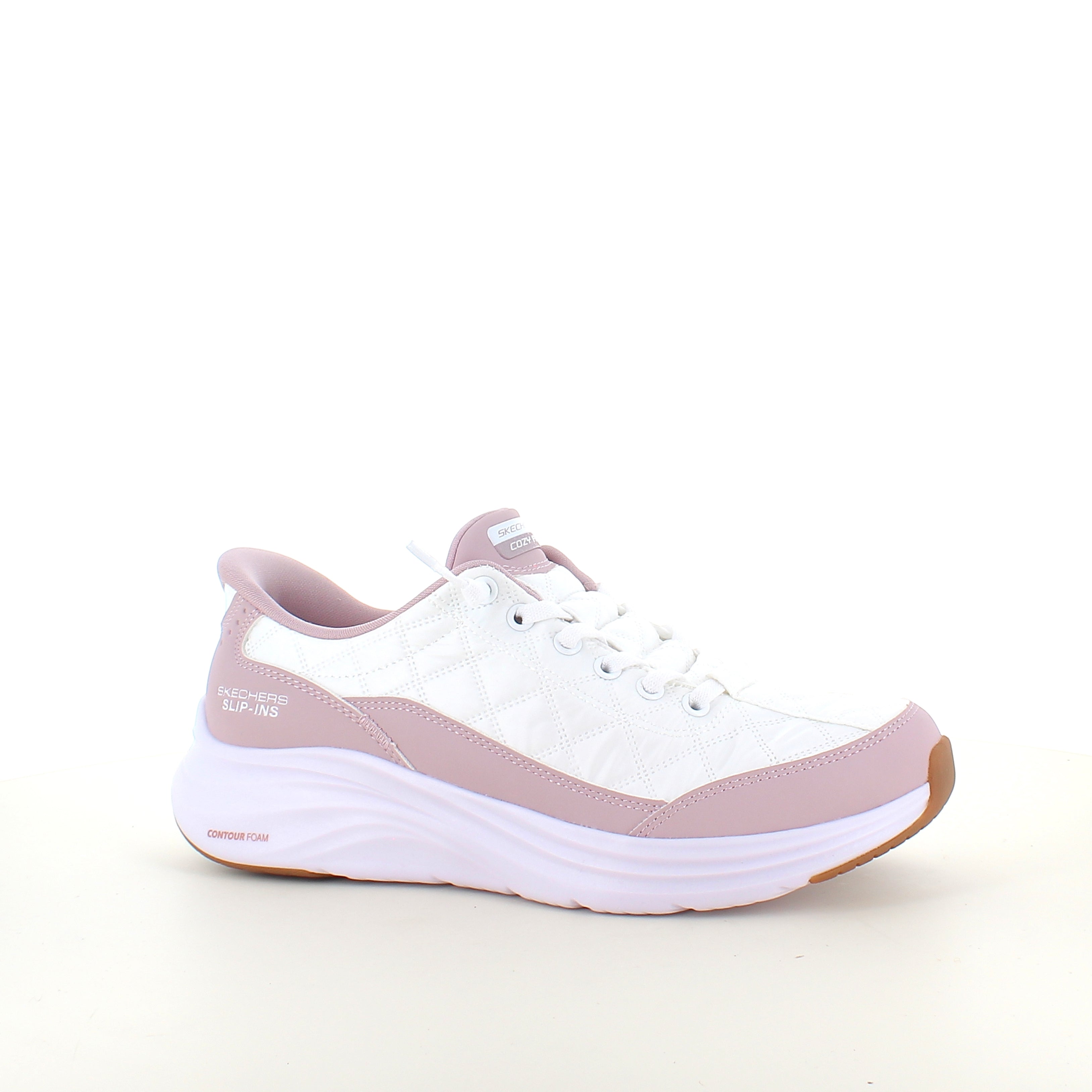 Skechers Slip-ins Contour Foam Cozy Fit – vit/lavendel