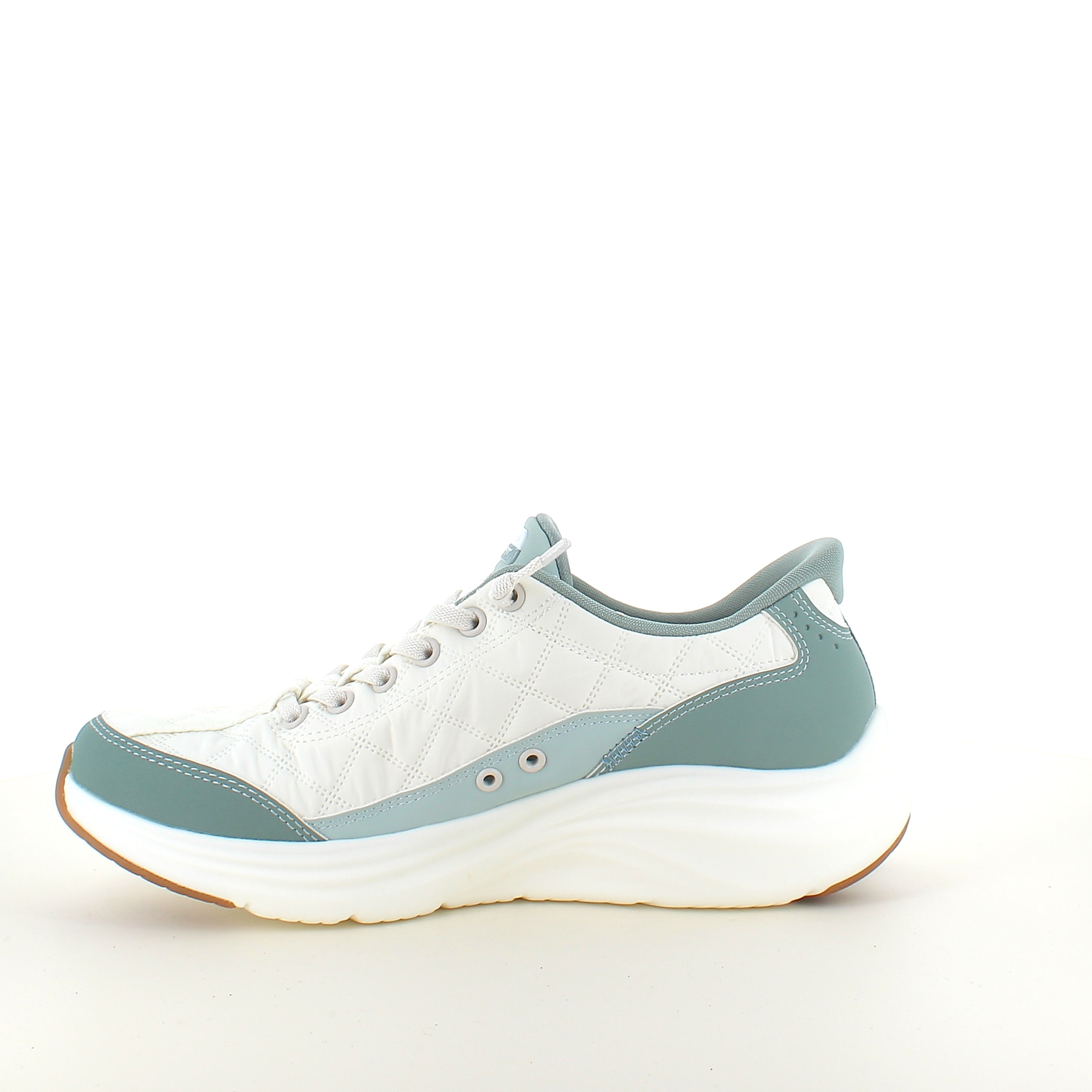 Skechers Slip-ins – Contour Foam Cozy Fit – vit/grön