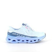 Skechers Glide-Step Aldus ljusblå – slip-on-sneaker med fotvalvsstöd & stötdämpning