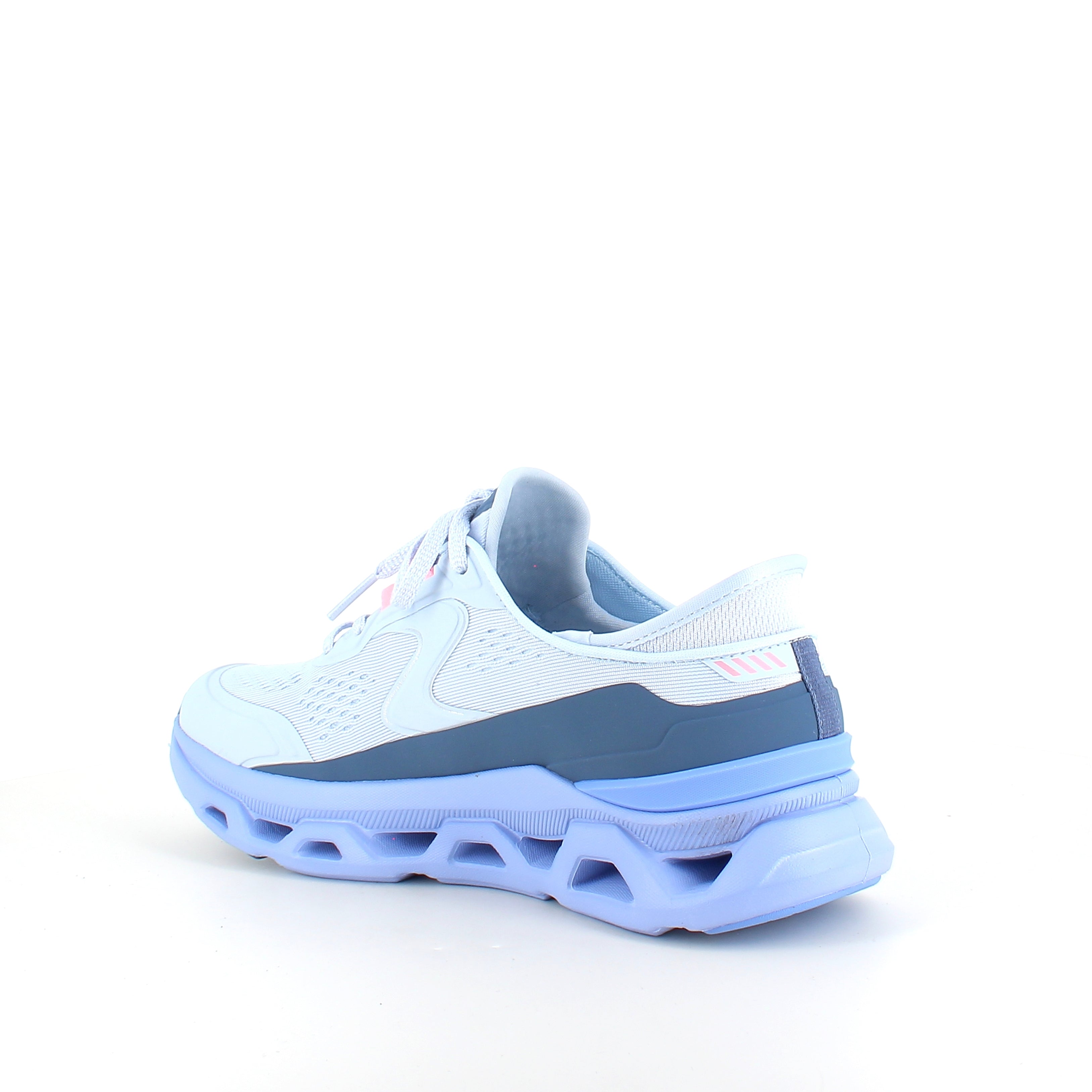 Skechers Glide-Step Aldus ljusblå – slip-on-sneaker med fotvalvsstöd & stötdämpning