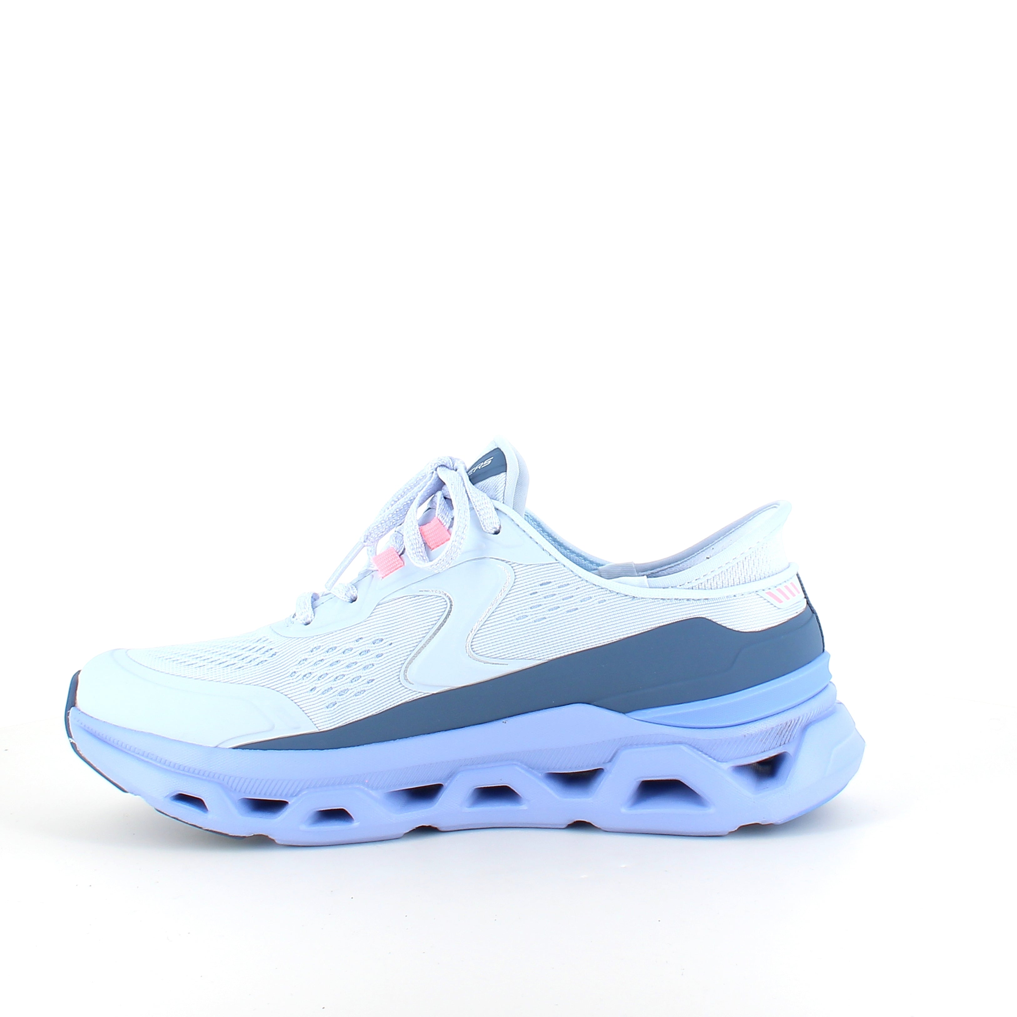 Skechers Glide-Step Aldus ljusblå – slip-on-sneaker med fotvalvsstöd & stötdämpning