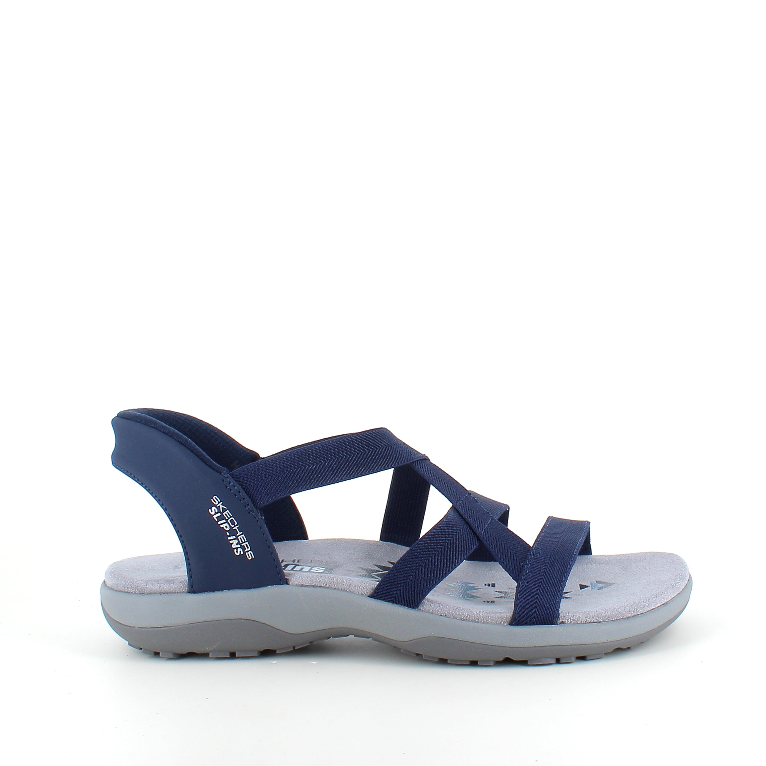 Skechers Slip-ins-sandal i navy – lätt, flexibel och bekväm sandal