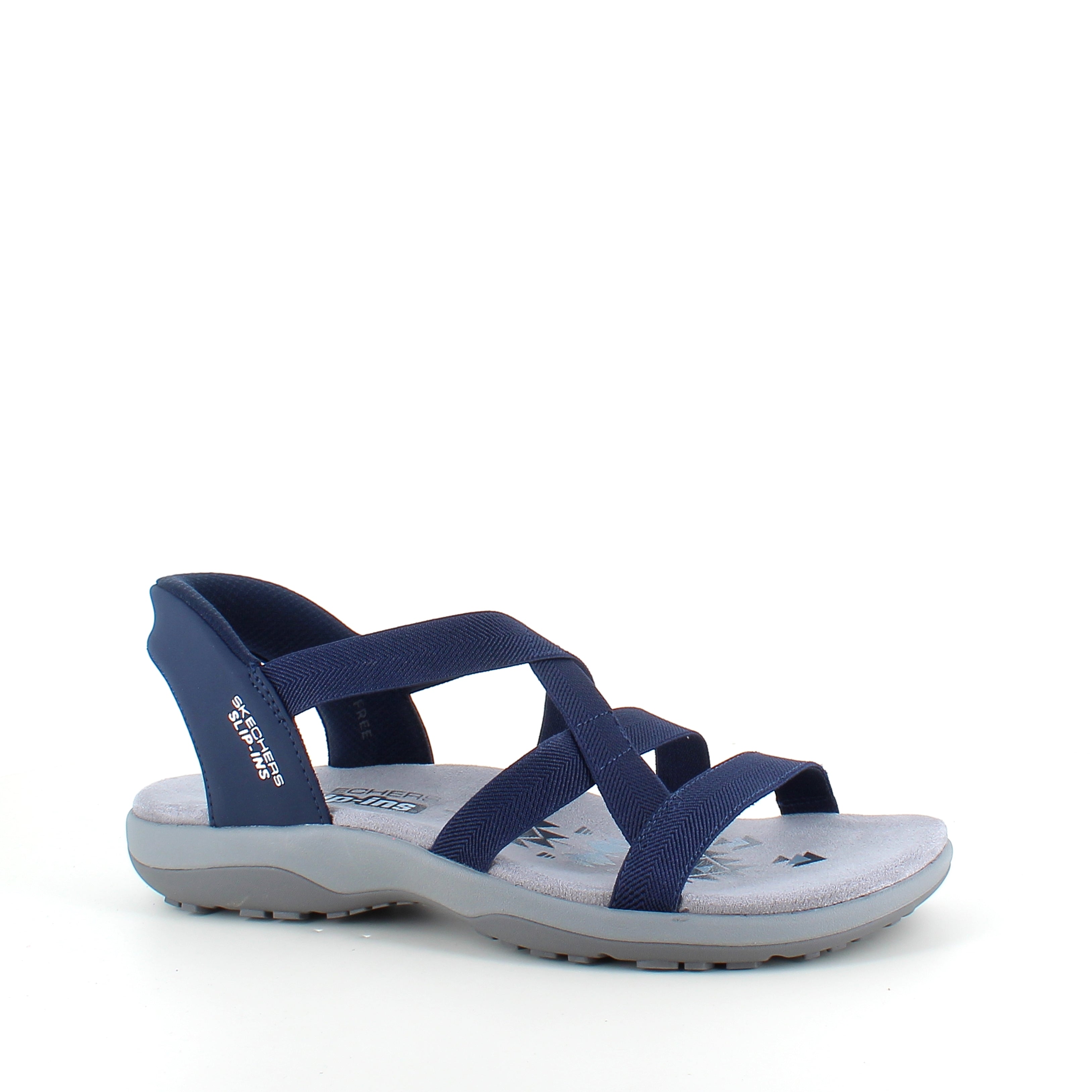 Skechers Slip-ins-sandal i navy – lätt, flexibel och bekväm sandal