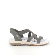 Skechers Slip-ins-sandal i olivgrön – lätt, flexibel och bekväm