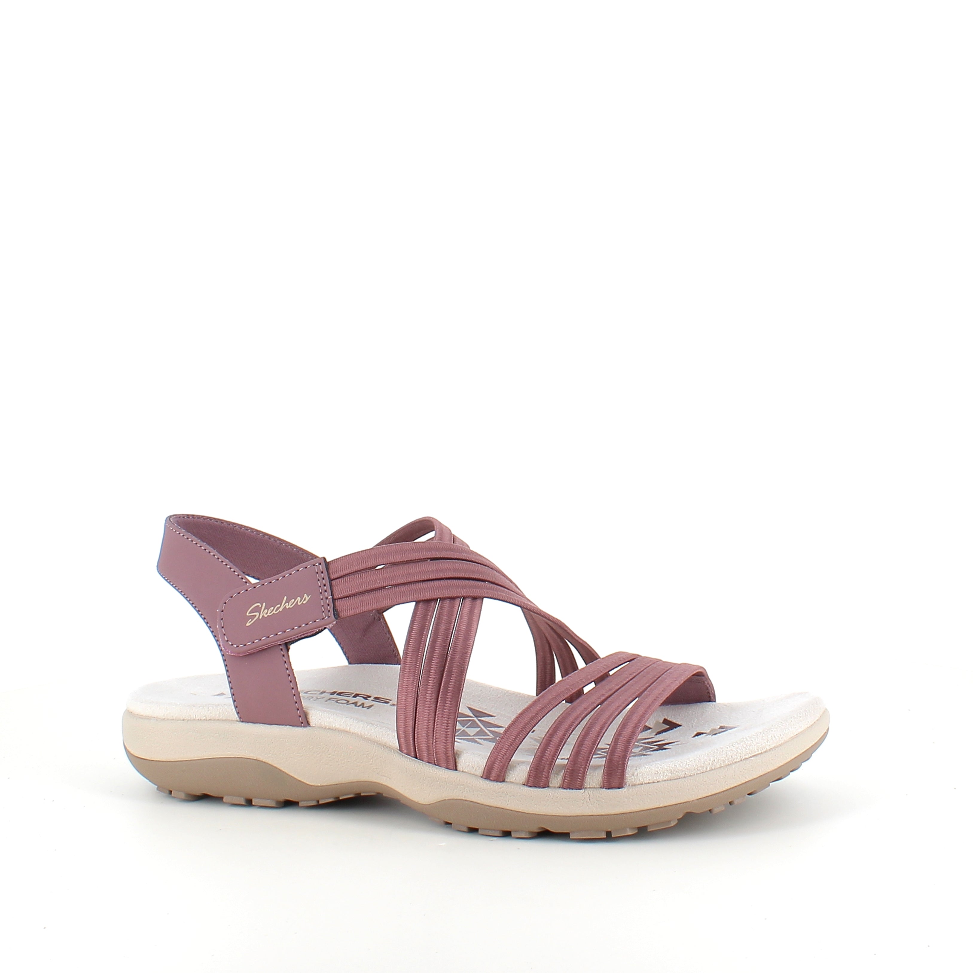 Skechers sandaler med elastiska remmar – lätt, flexibel & tvättbar
