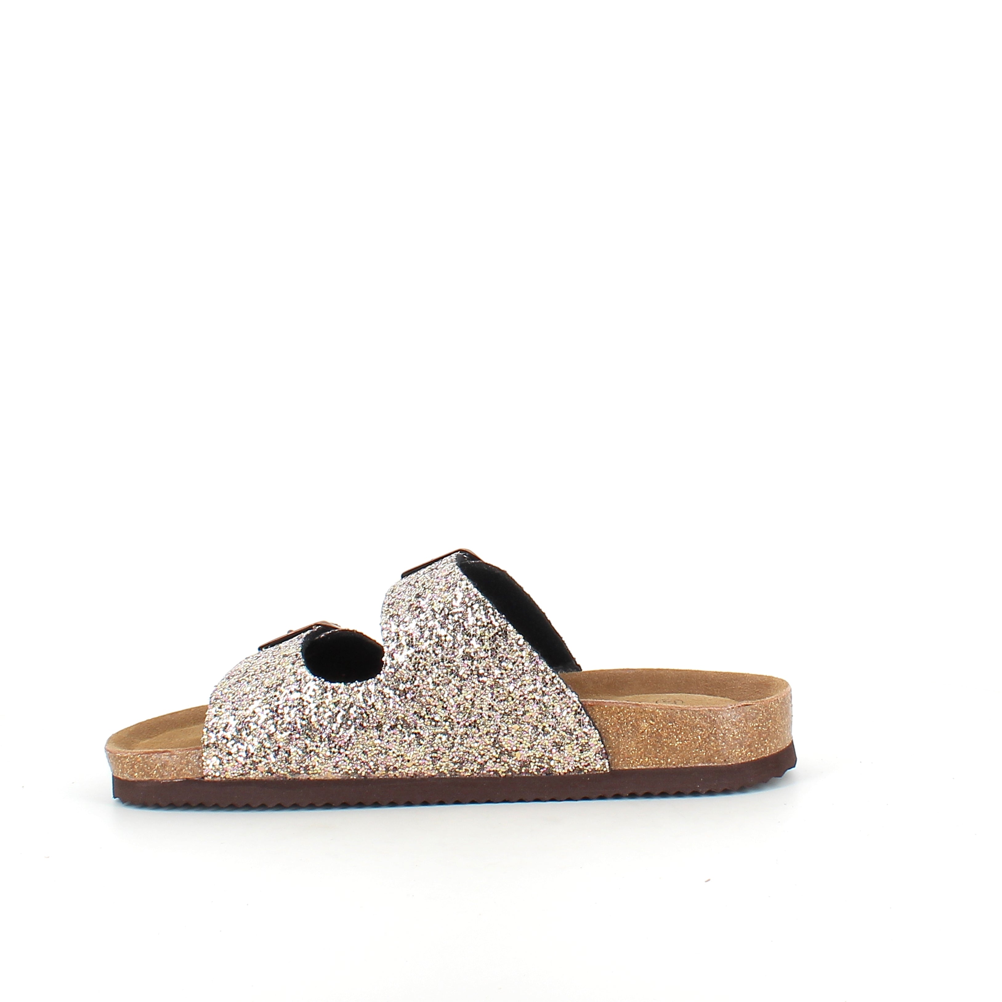 CPH Comfort Bio sandal med spännen i Gold Glitter – komfort och elegant utseende