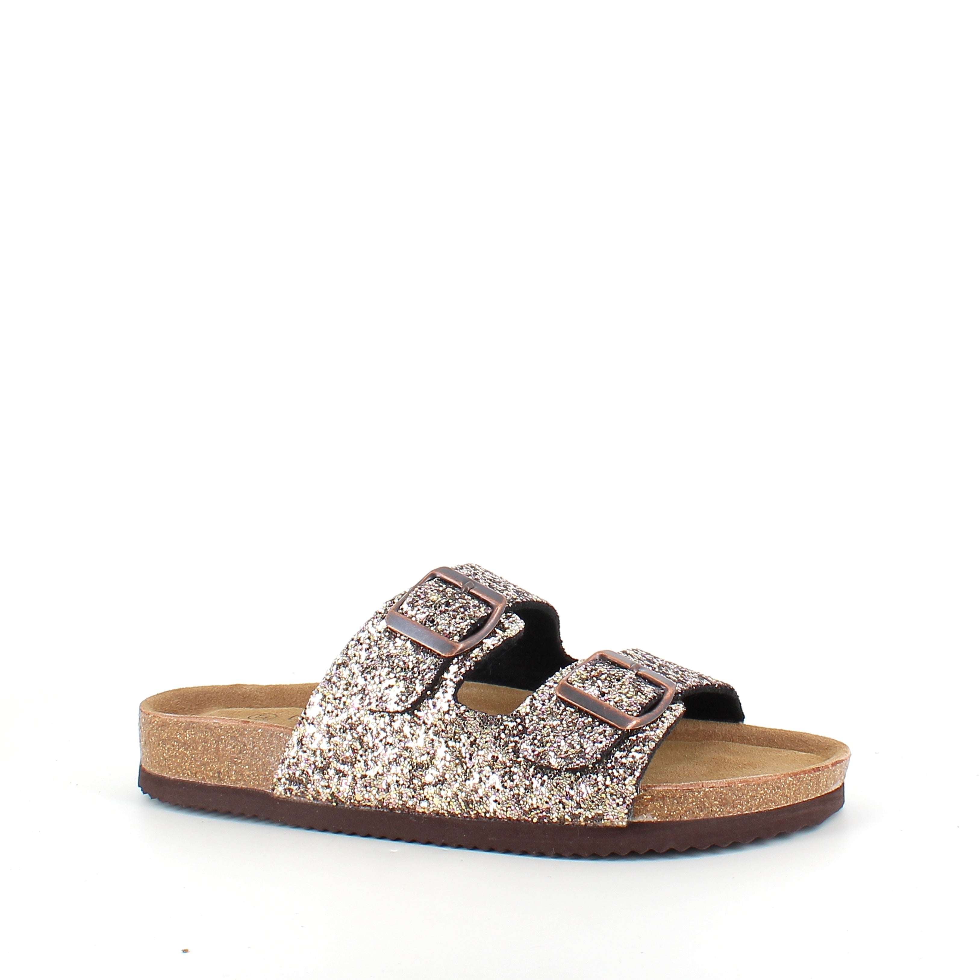 CPH Comfort Bio sandal med spännen i Gold Glitter – komfort och elegant utseende