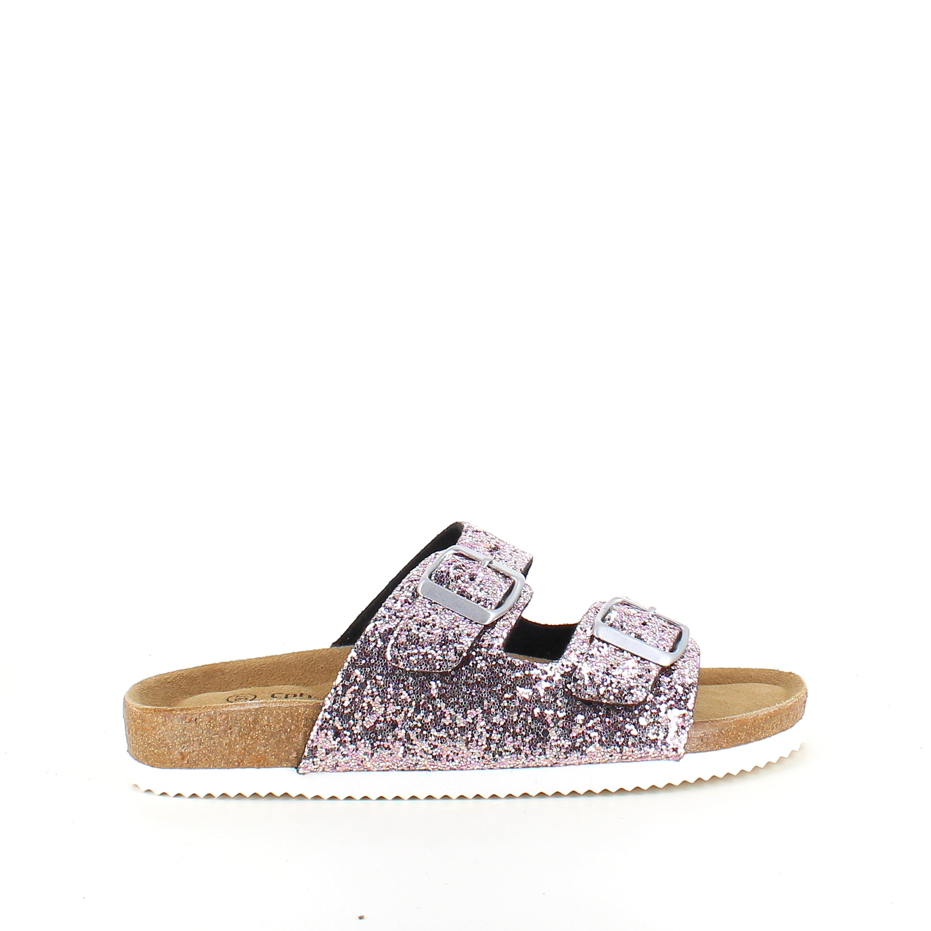 CPH Comfort Bio sandal med spännen i Rose Glitter – mjuk komfort & feminint uttryck