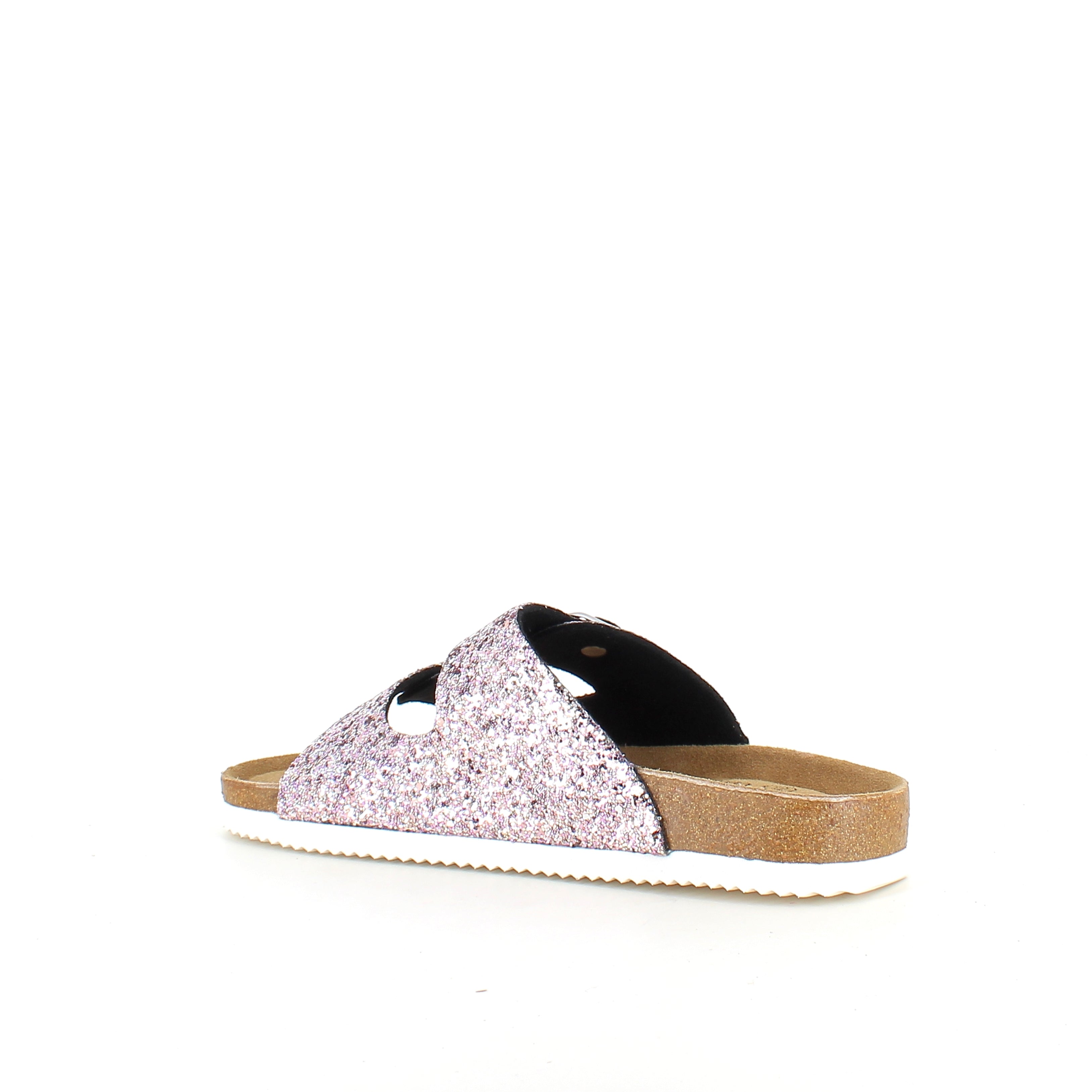 CPH Comfort Bio sandal med spännen i Rose Glitter – mjuk komfort & feminint uttryck