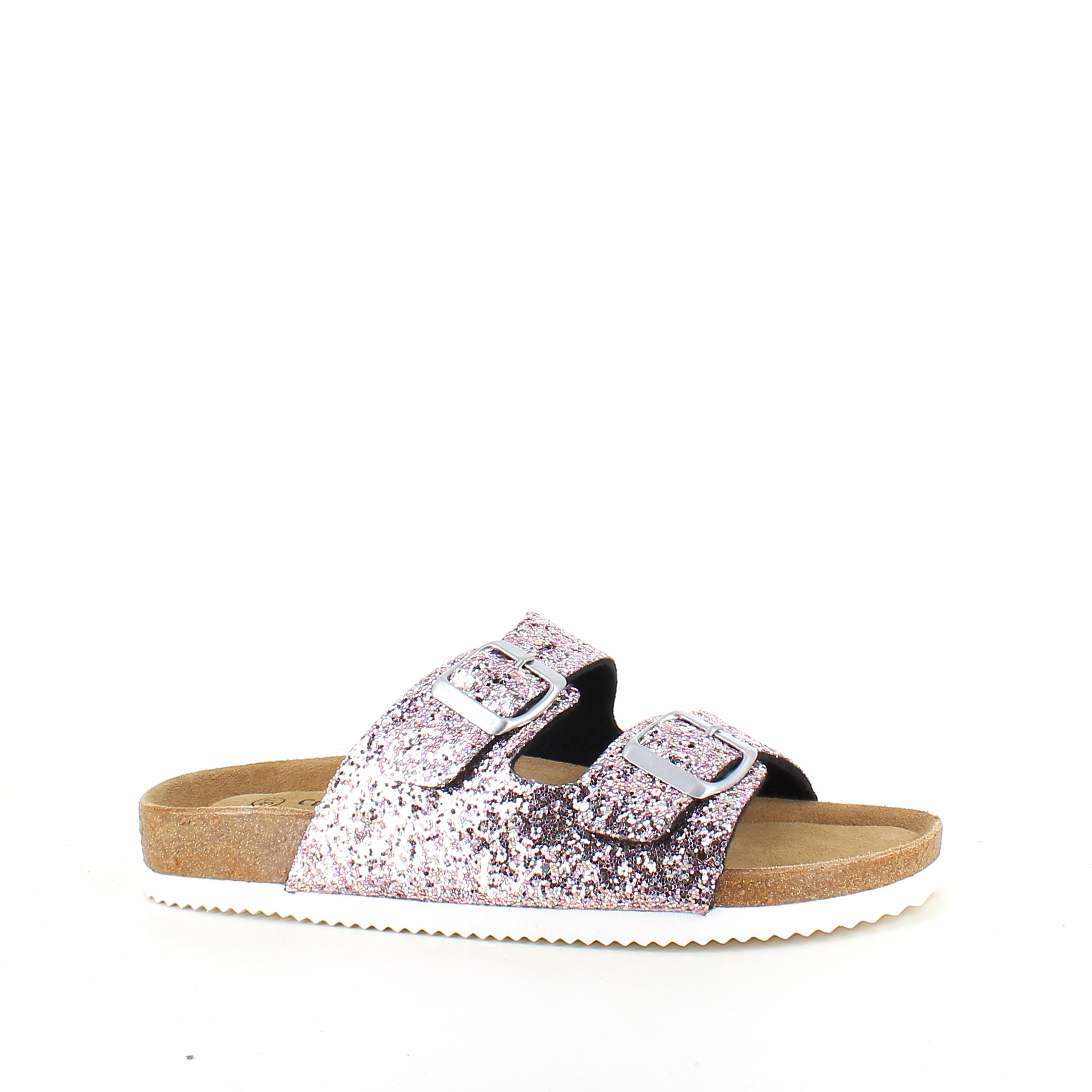 CPH Comfort Bio sandal med spännen i Rose Glitter – mjuk komfort & feminint uttryck