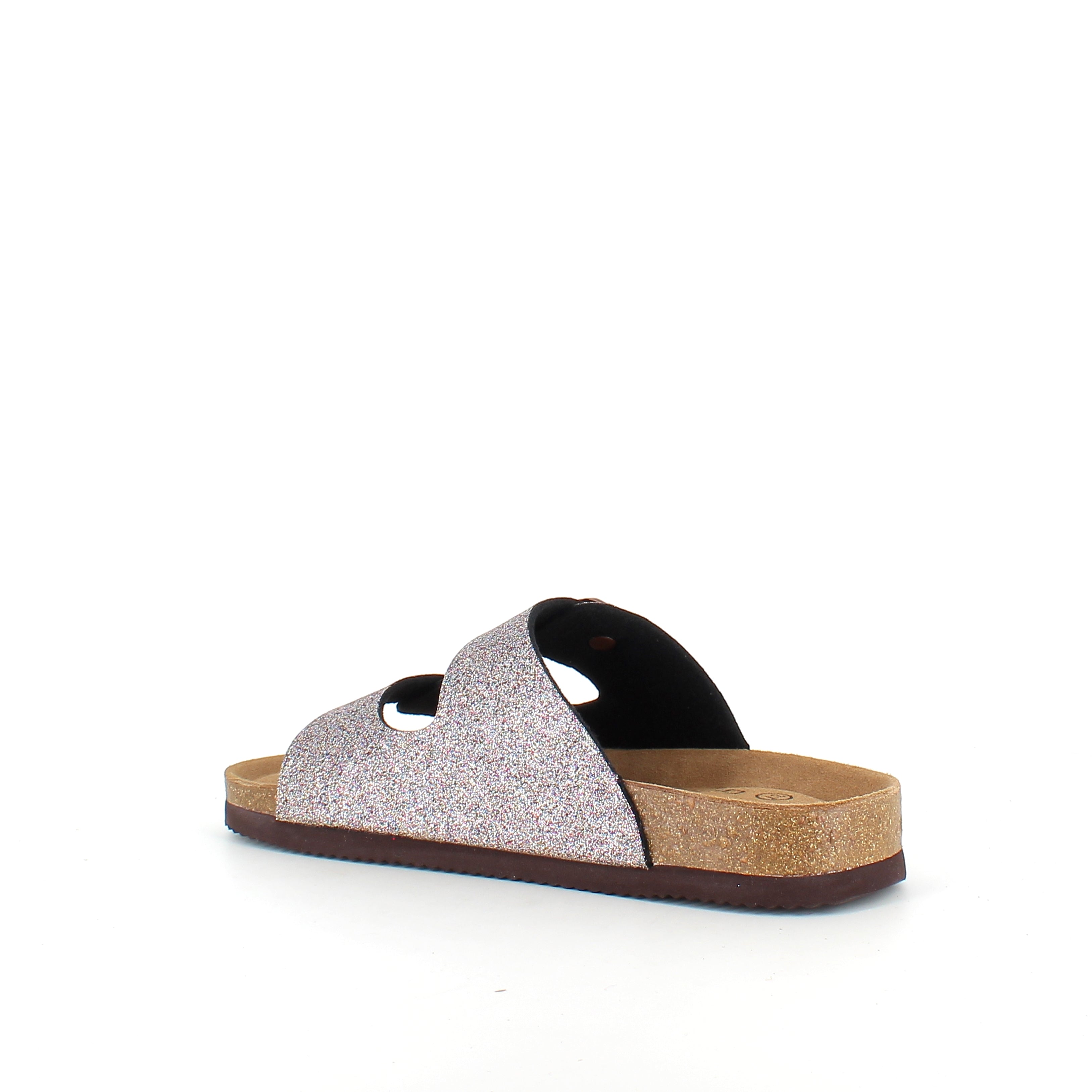 CPH Comfort Bio sandal med spännen i Multi Glitter – komfort & stöd med ett livfullt uttryck