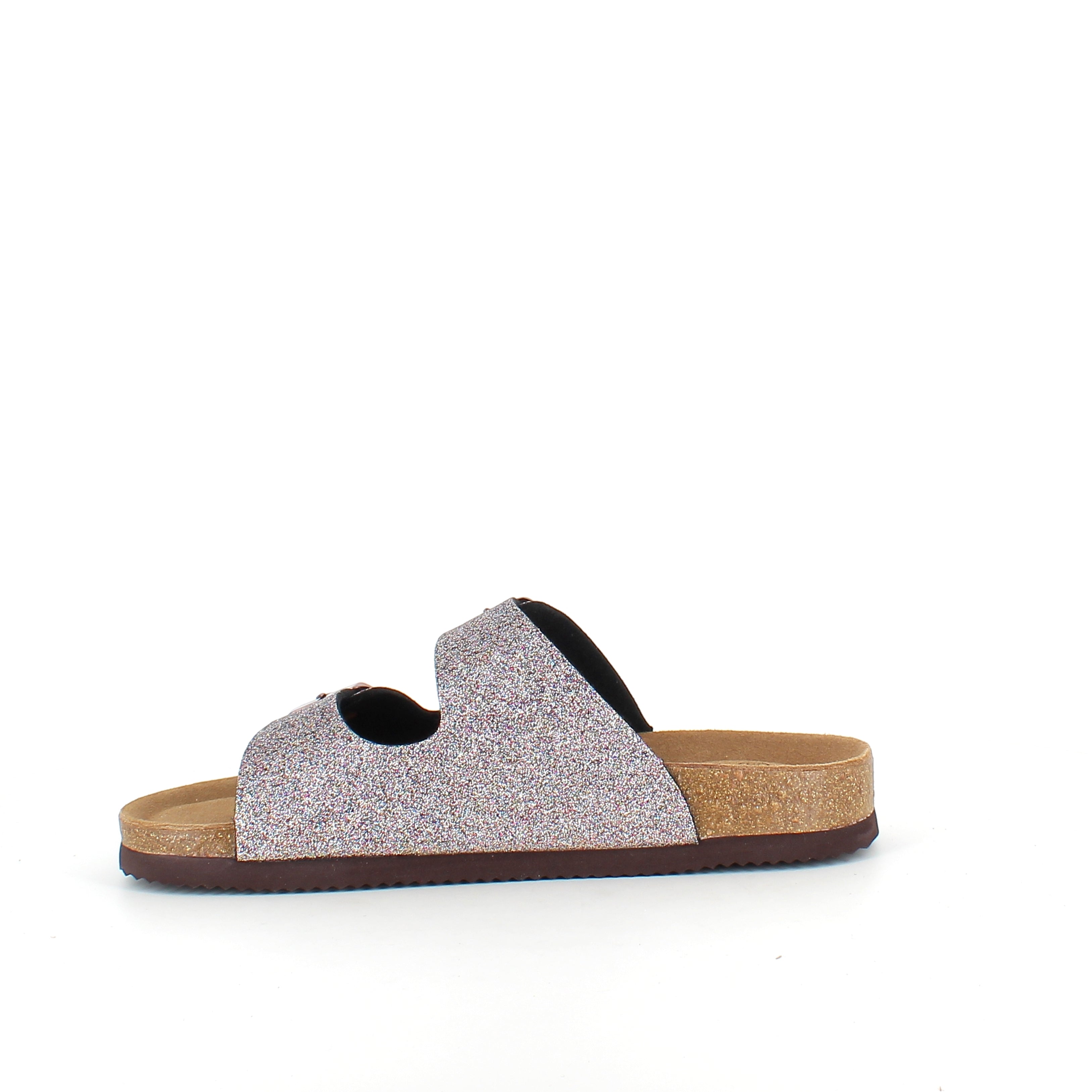 CPH Comfort Bio sandal med spännen i Multi Glitter – komfort & stöd med ett livfullt uttryck