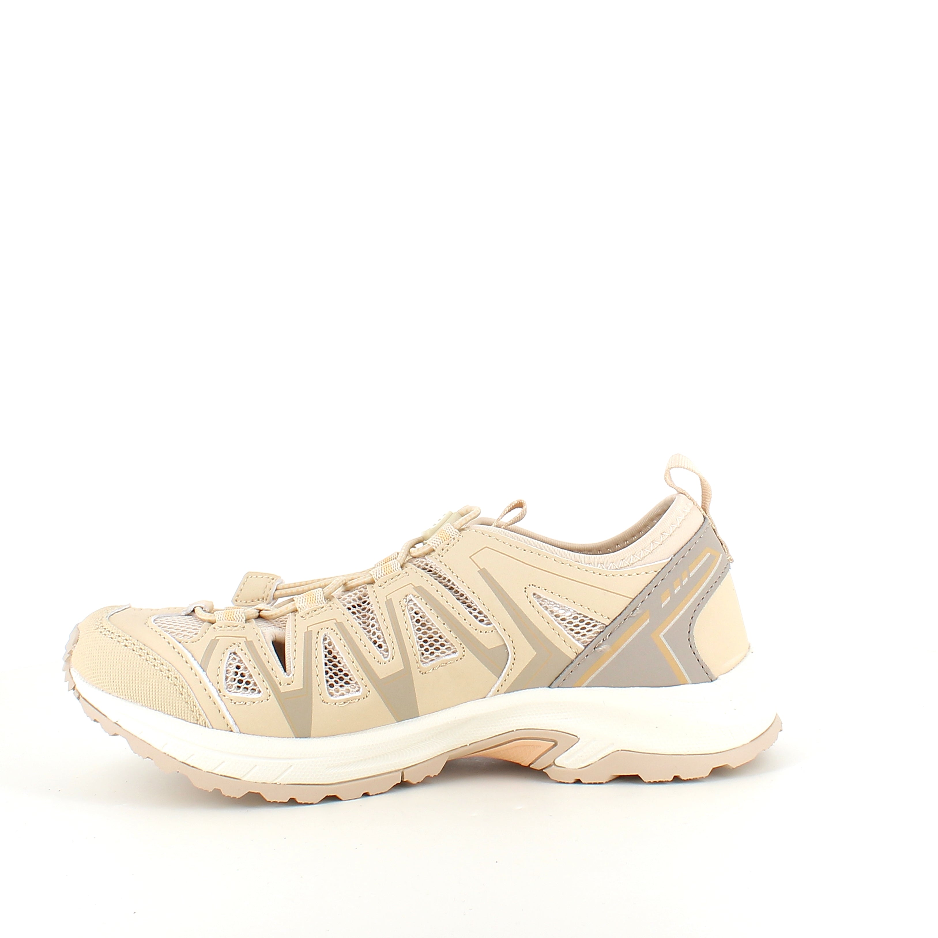 Whistler Puente W Shoe – Extra ventilerad sneaker i beige med elastisk snörning