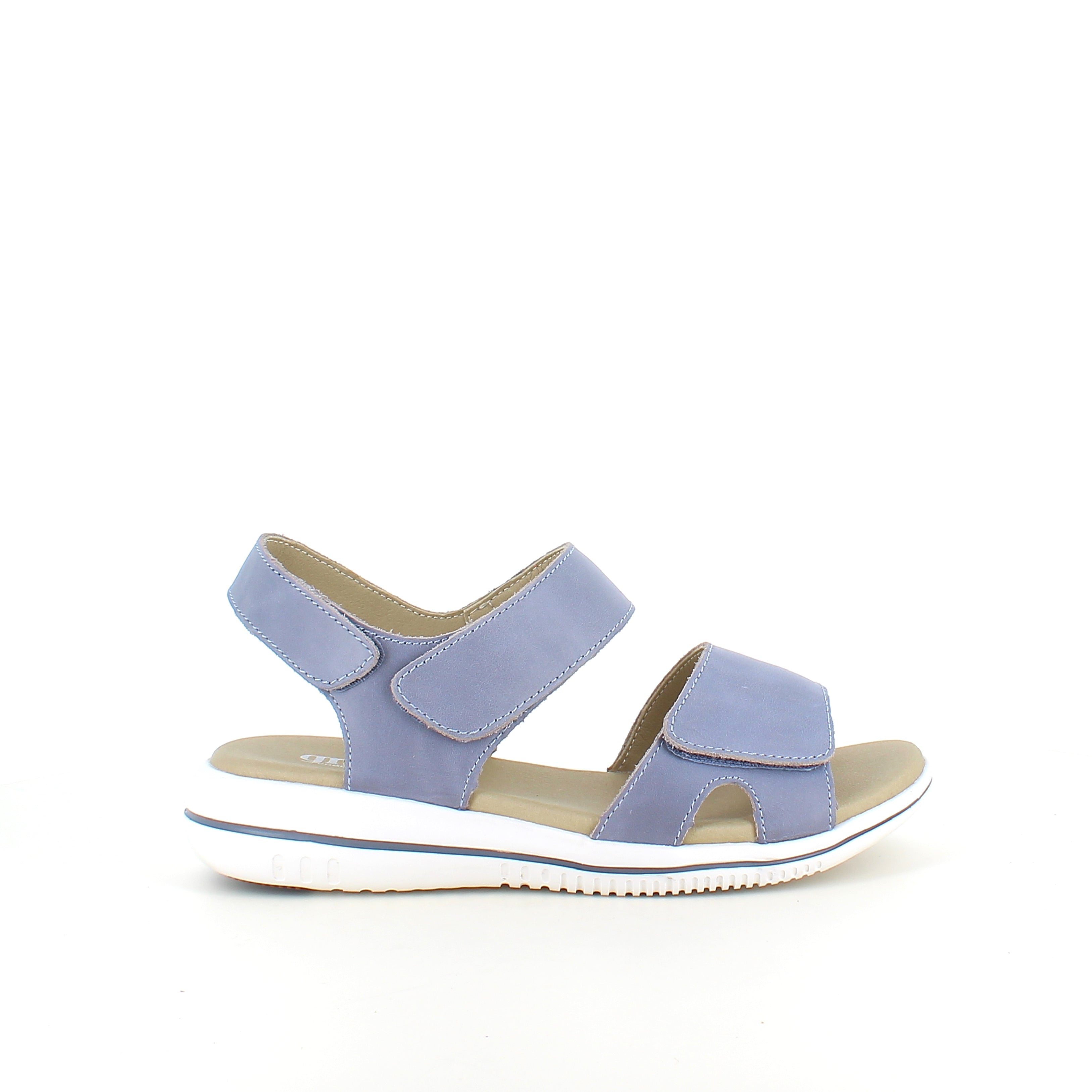 Green Comfort Leaf sandal – ljusblå sandal med kardborreband & EnergySole™