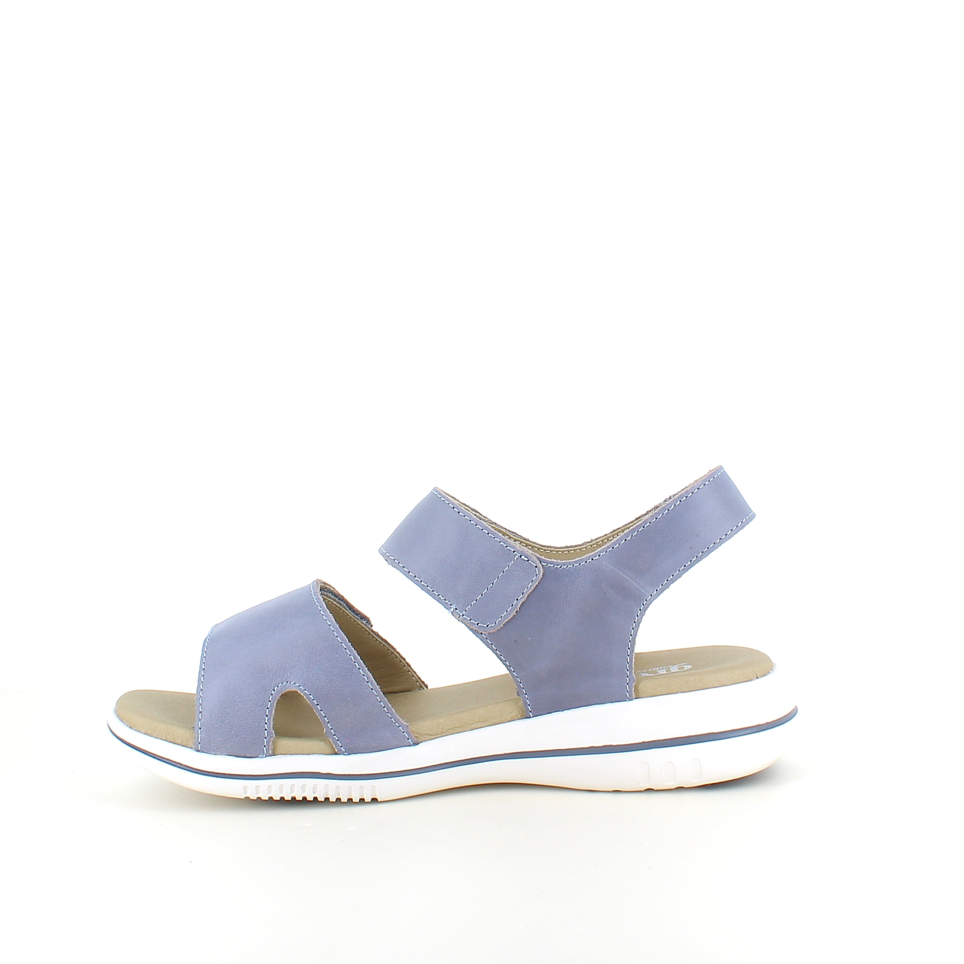 Green Comfort Leaf sandal – ljusblå sandal med kardborreband & EnergySole™