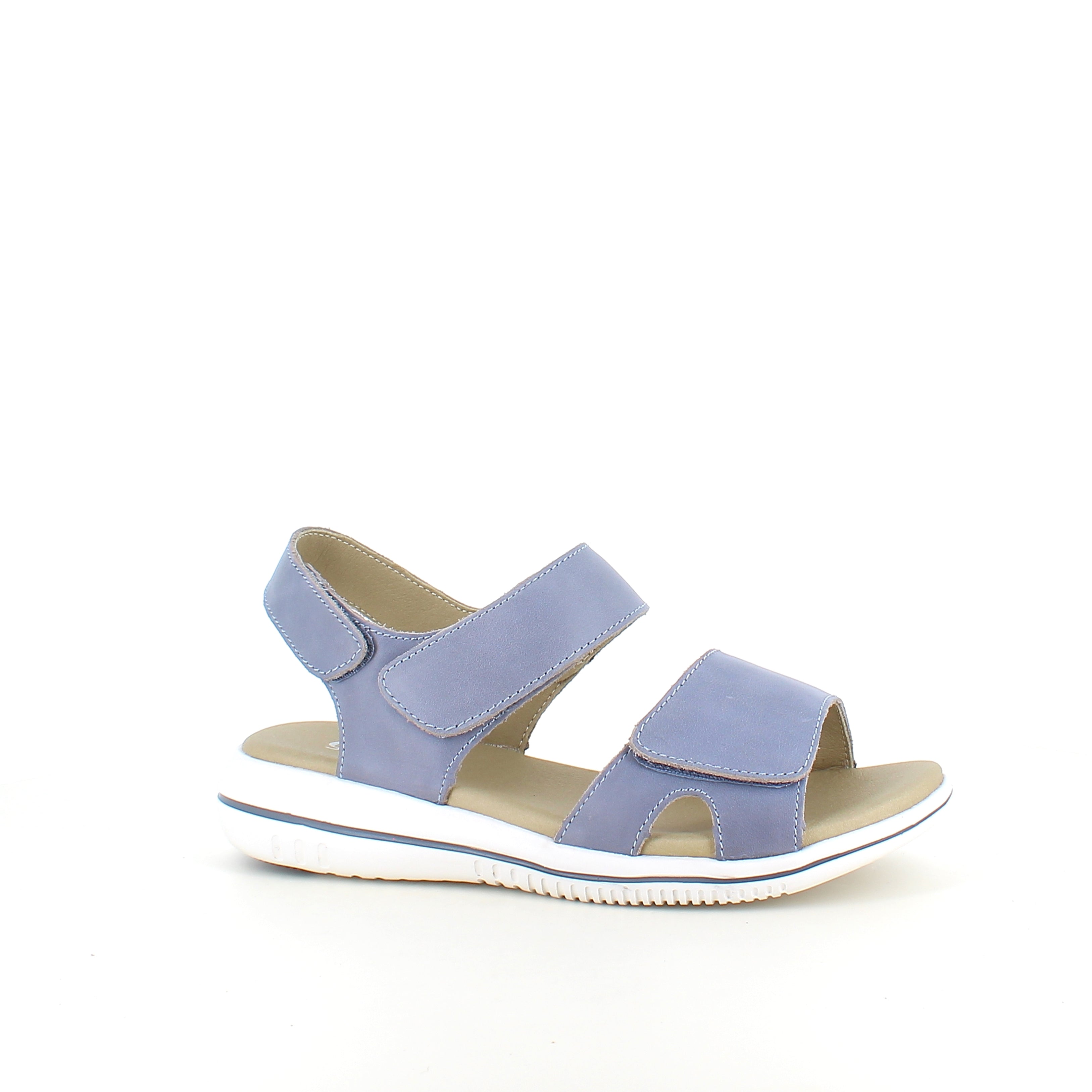 Green Comfort Leaf sandal – ljusblå sandal med kardborreband & EnergySole™