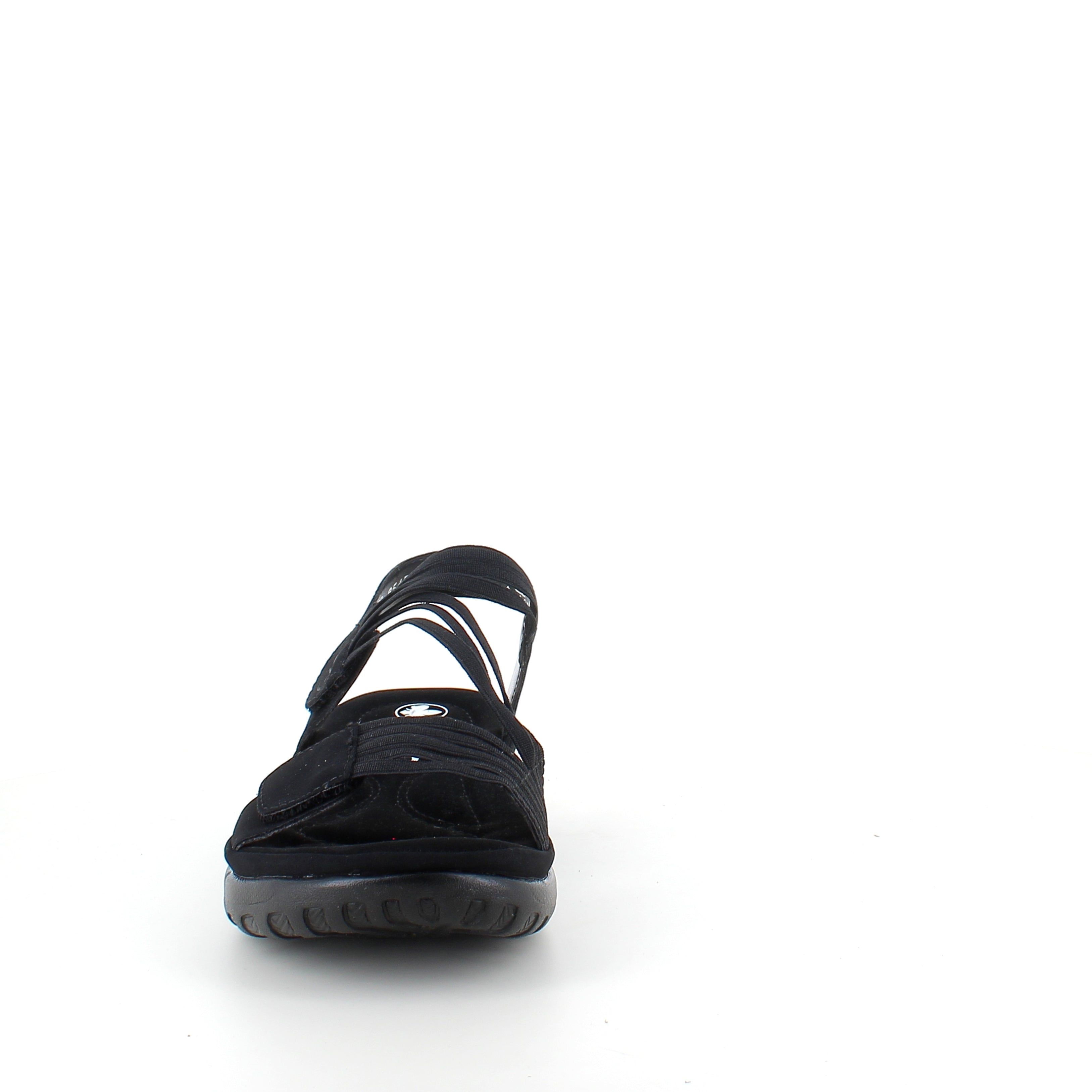 Rieker-sandal i svart för dam – lätt komfort med mjuk innersula och flexibla remmar