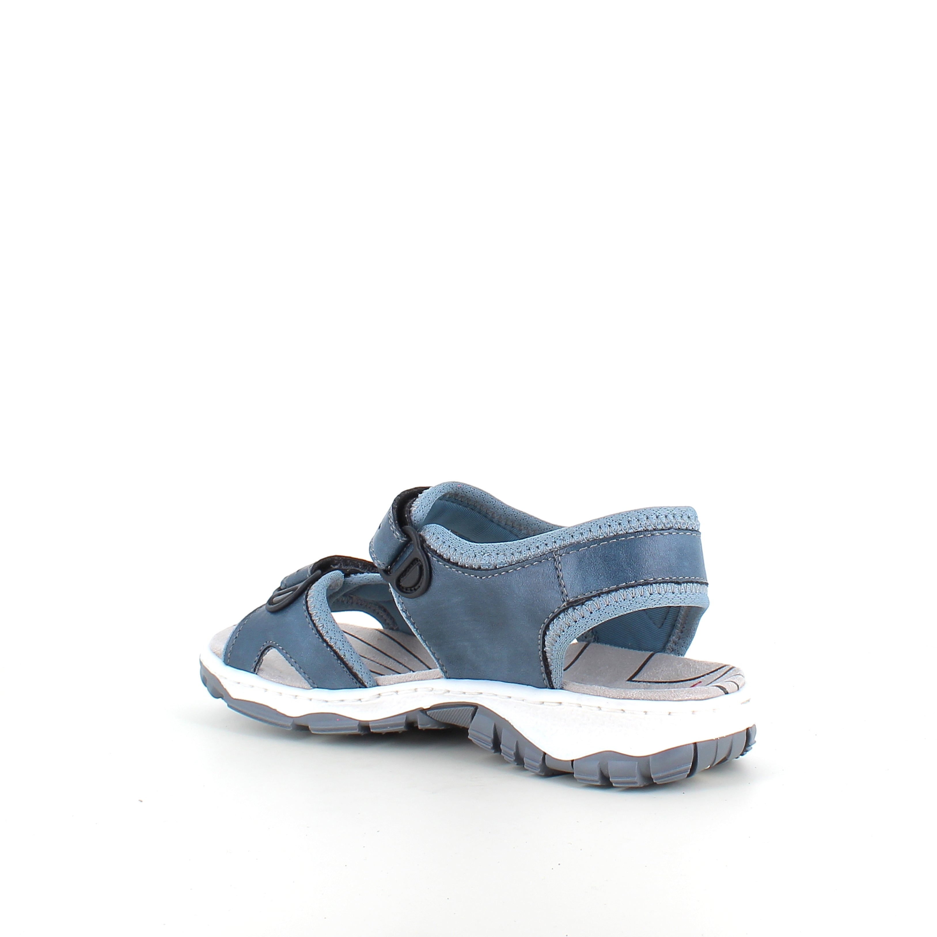 Rieker-sandal i blå – stötdämpande sandal med kardborre