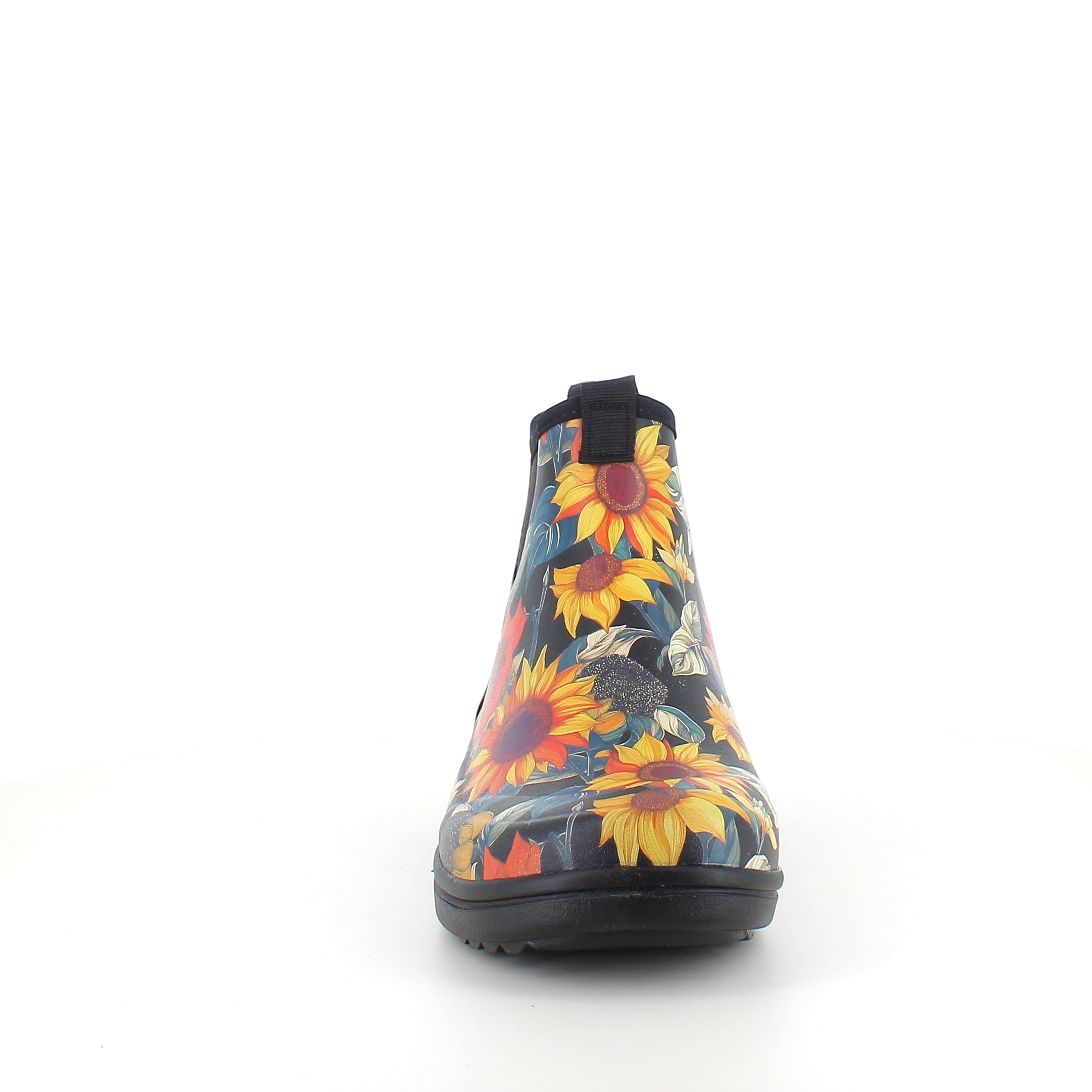 Green Comfort gummistöv el med solrosmönster – EnergySole™